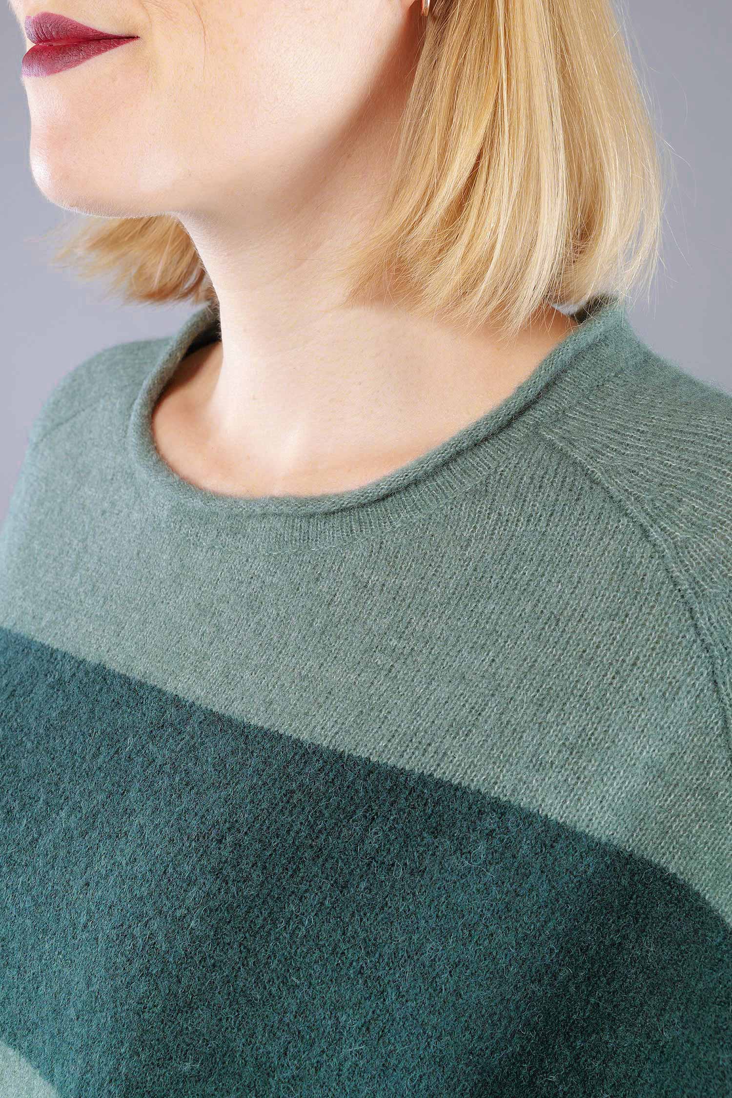 Knitted pullover - Forest park - 2263480704