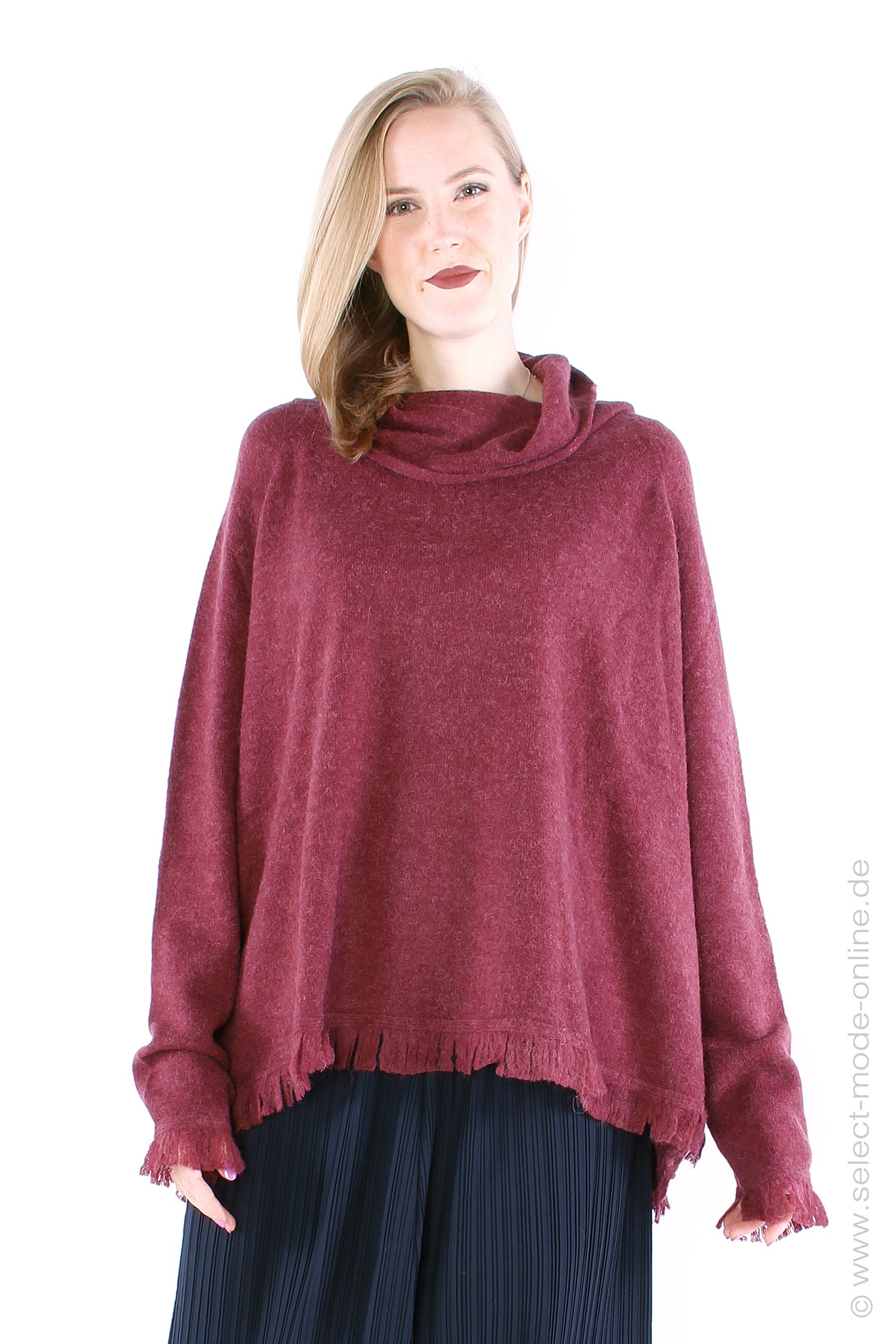 Knit pullover - Wine