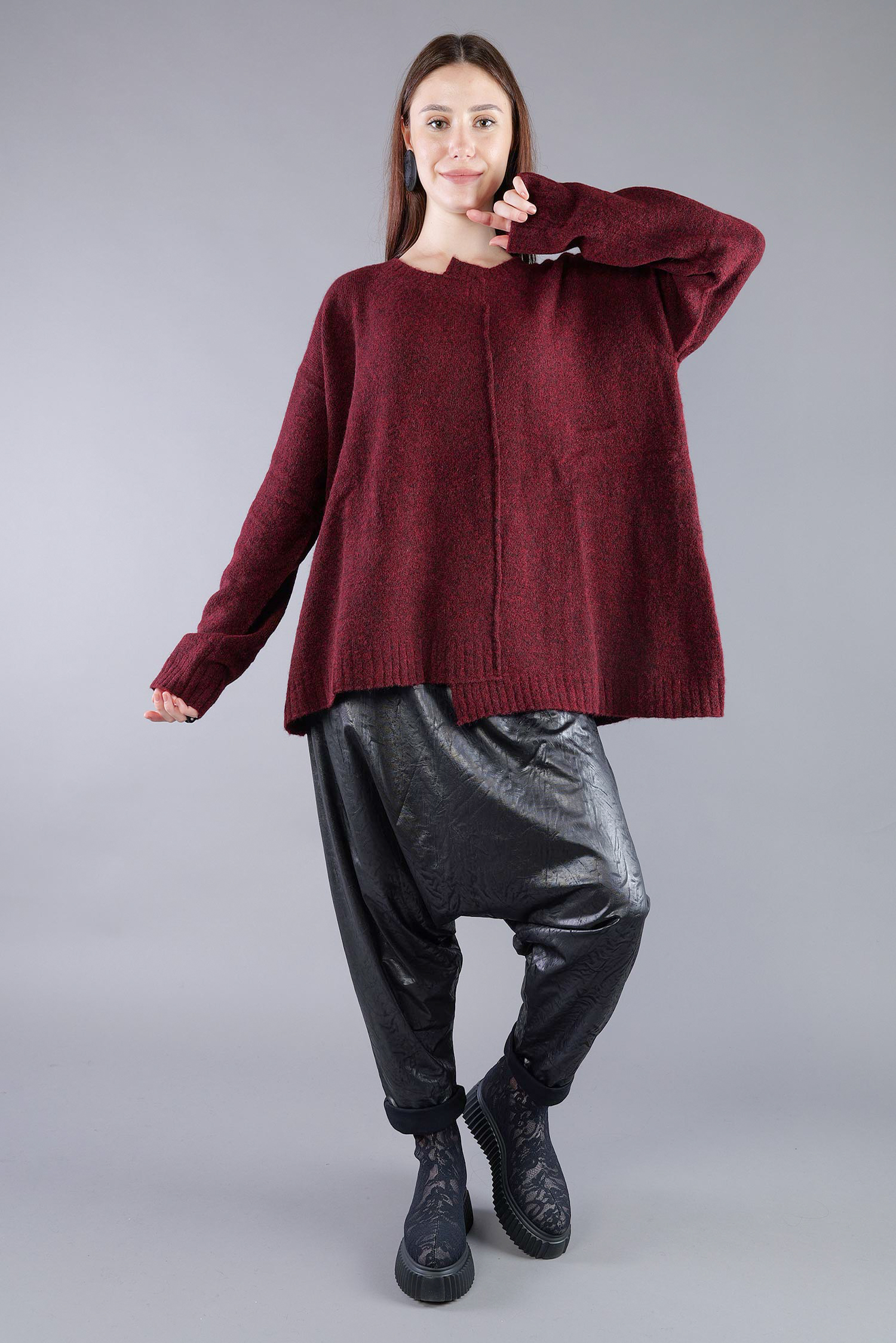 Strickpullover - Lava melange - 2263310701