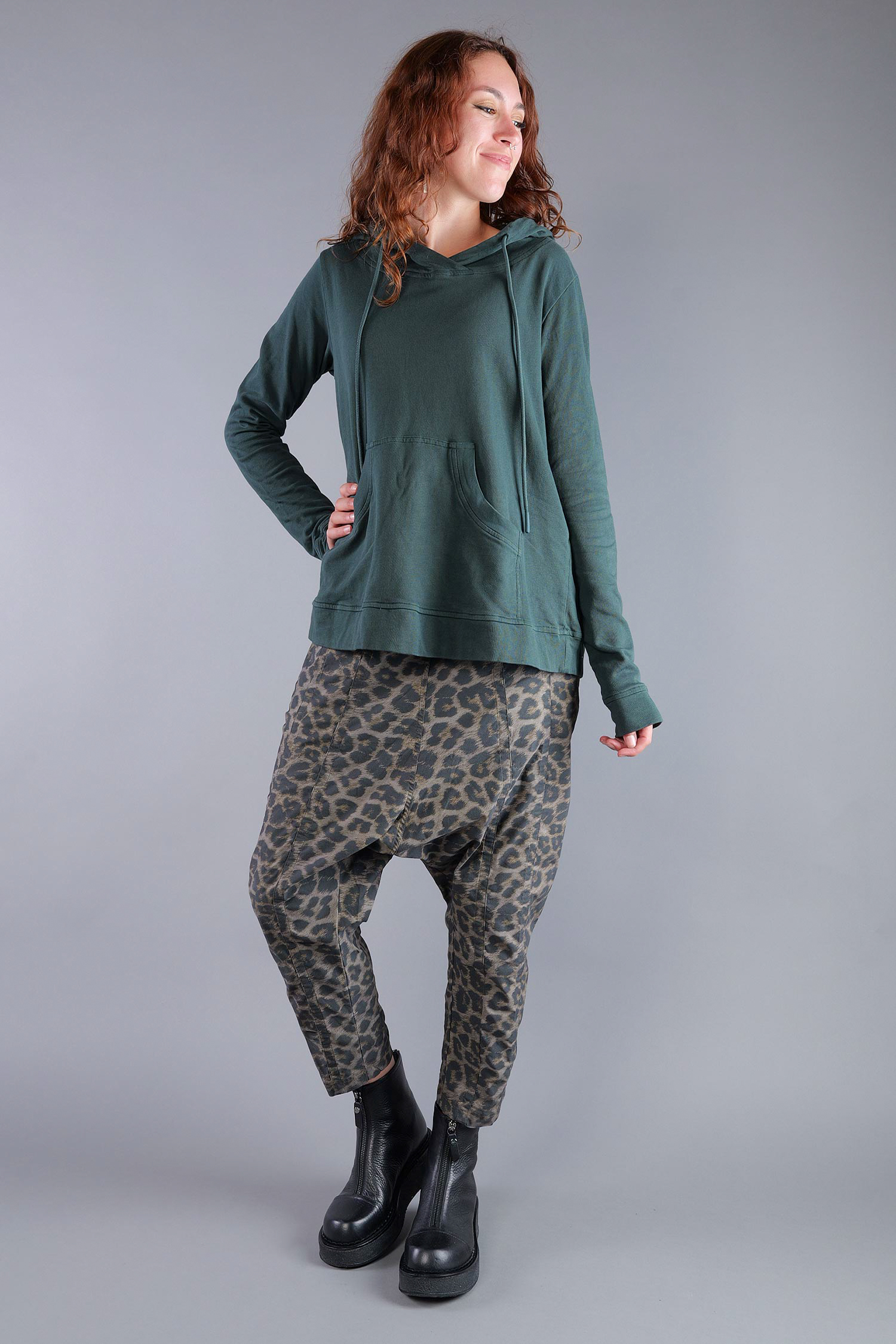 A-line sweater - Forest - 2263290518