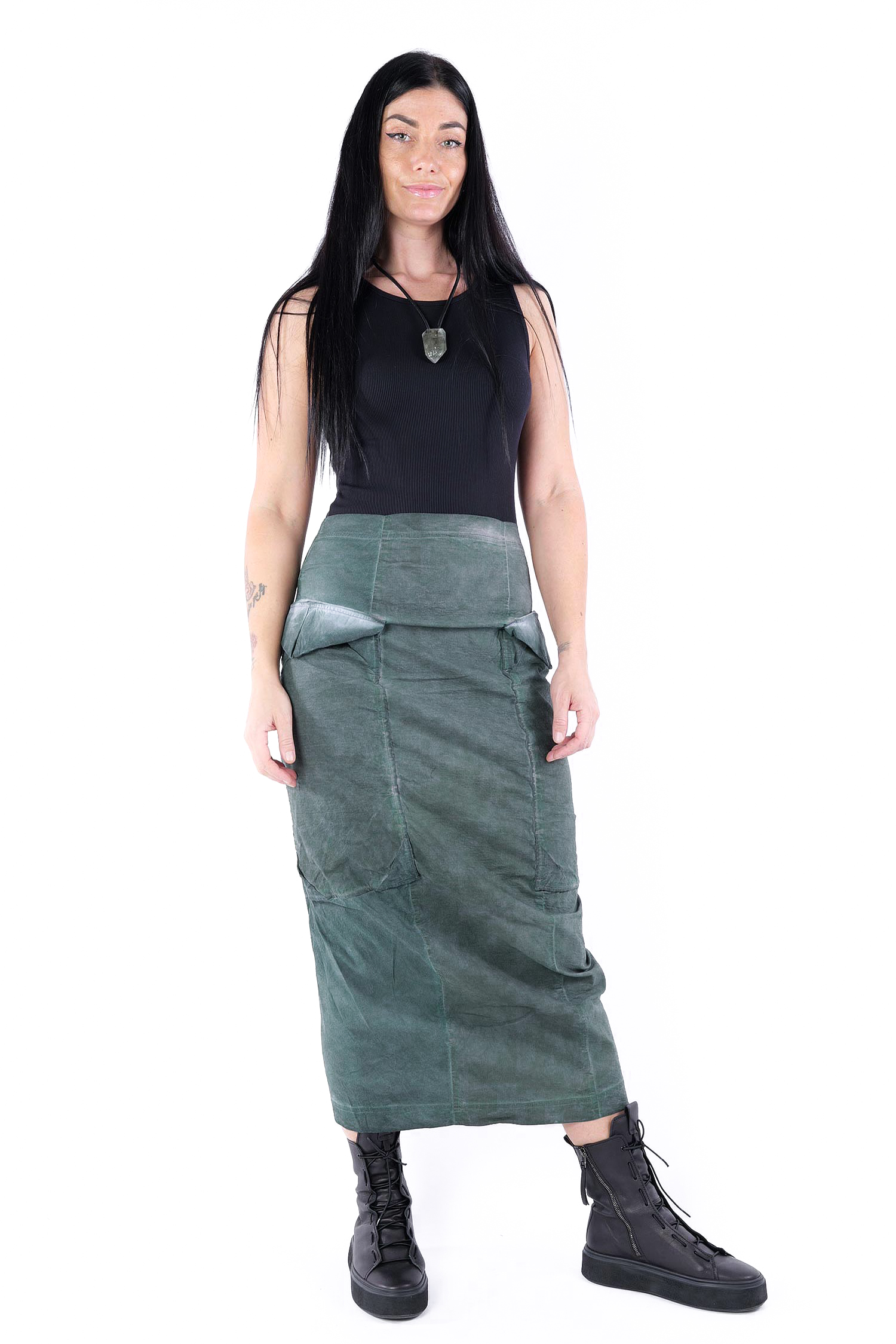 Schmaler Stretchrock - Pine cloud - 2252240308