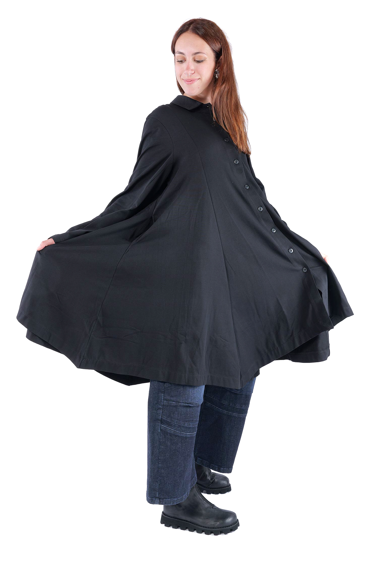 Mantelkleid - Schwarz - 26.2-KHS202
