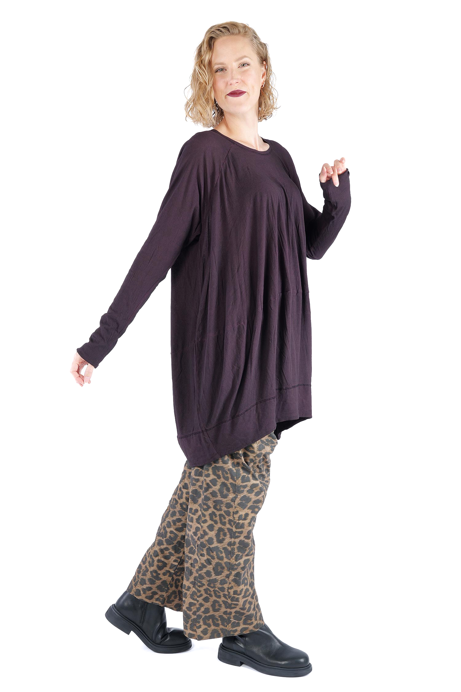 Oversize Tunika - Purple cloud - 2261140515