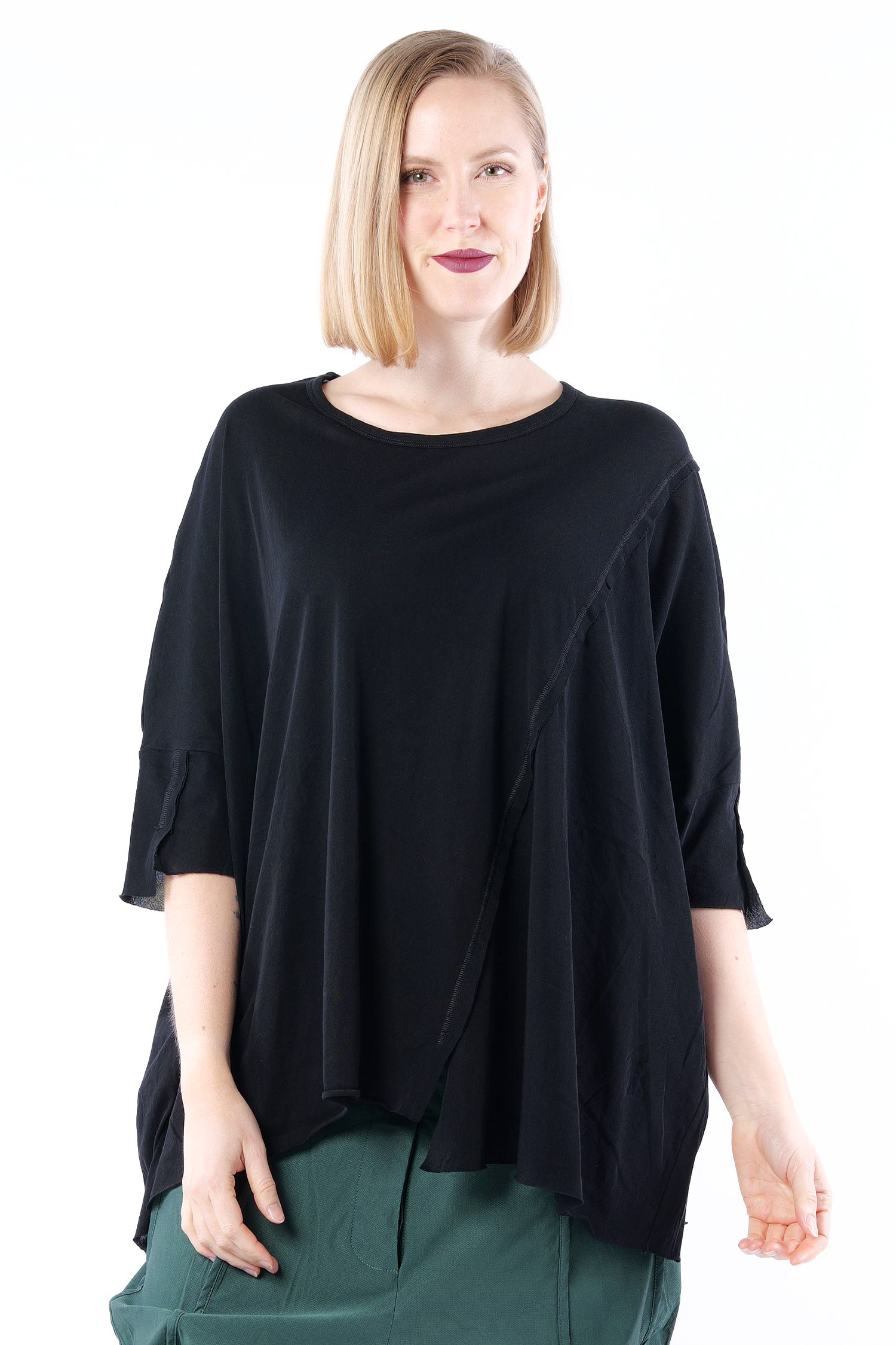 Oversize T-Shirt - Schwarz - 1263230504