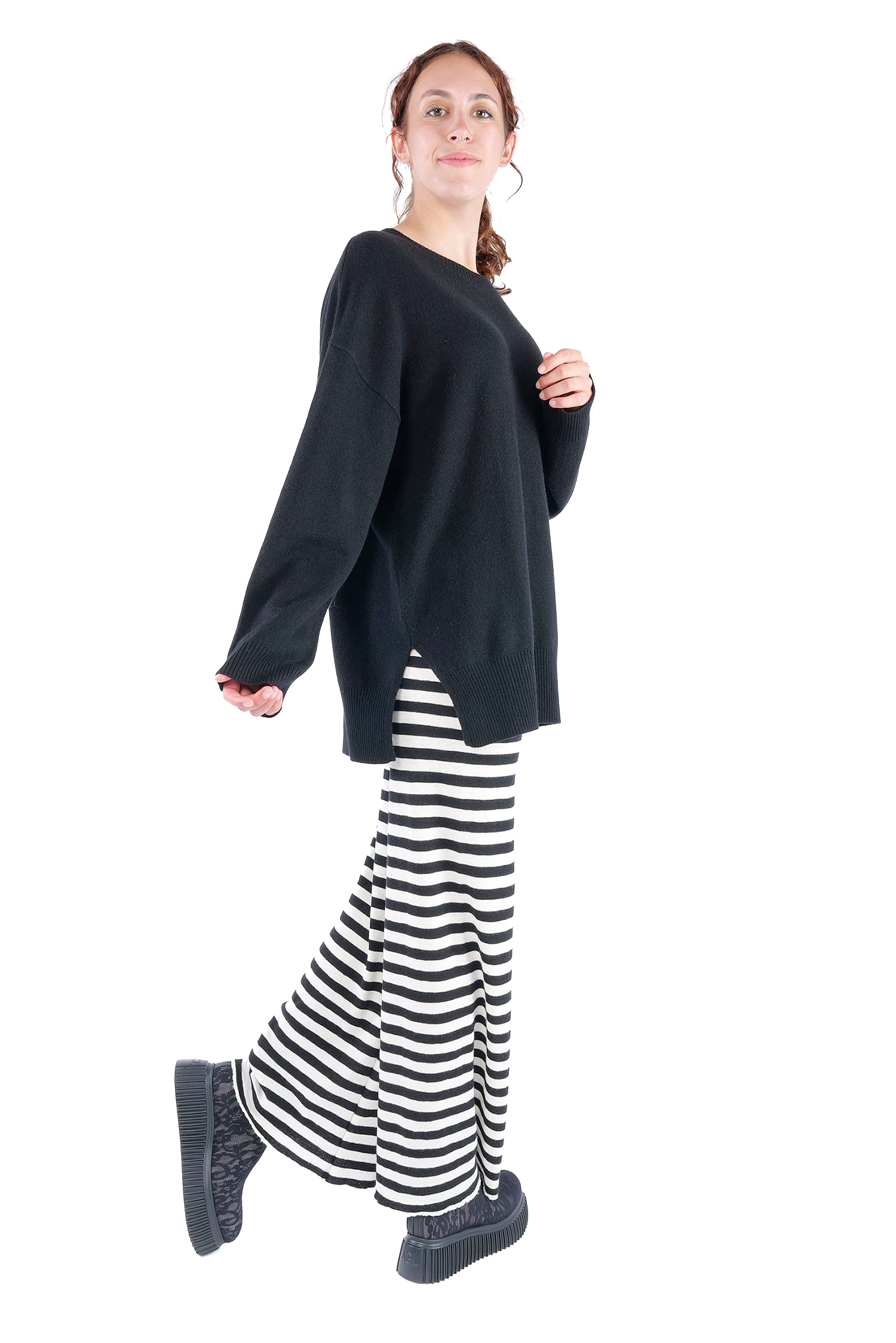 Kaschmir Pullover - Schwarz - 24116A