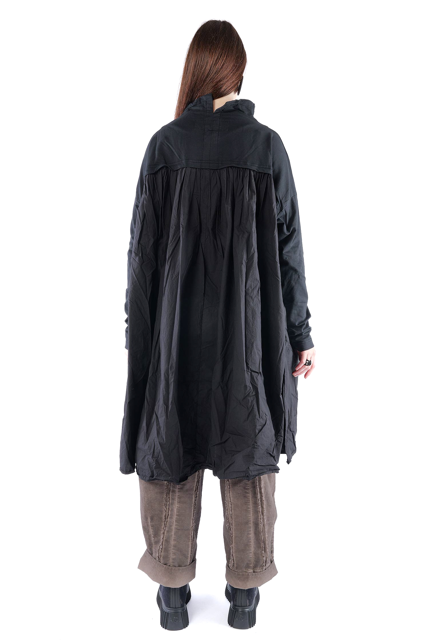 Gerüschte Tunika - Schwarz - 2262280906