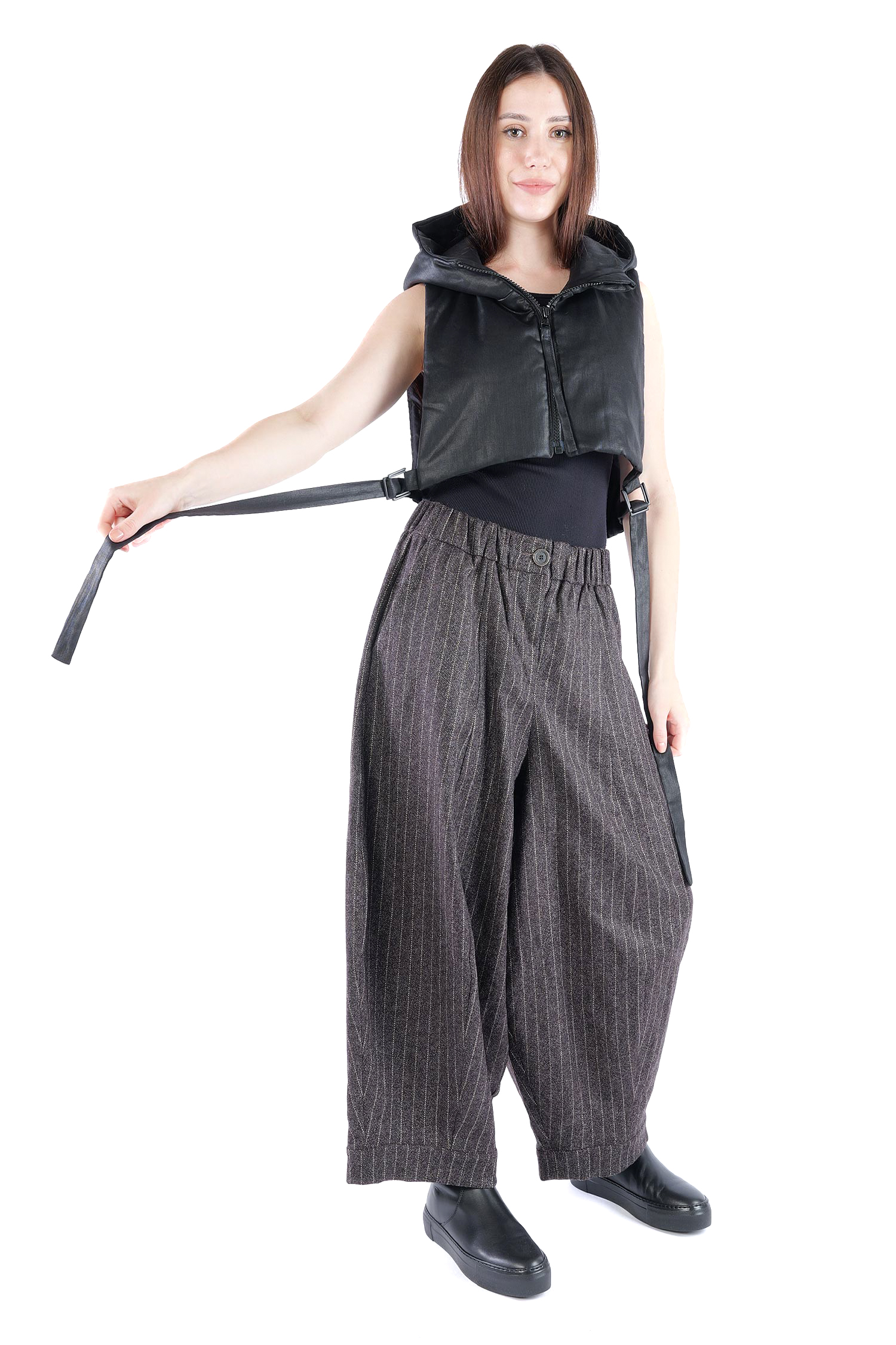 Kurze Weste - Black coated - Pinpin