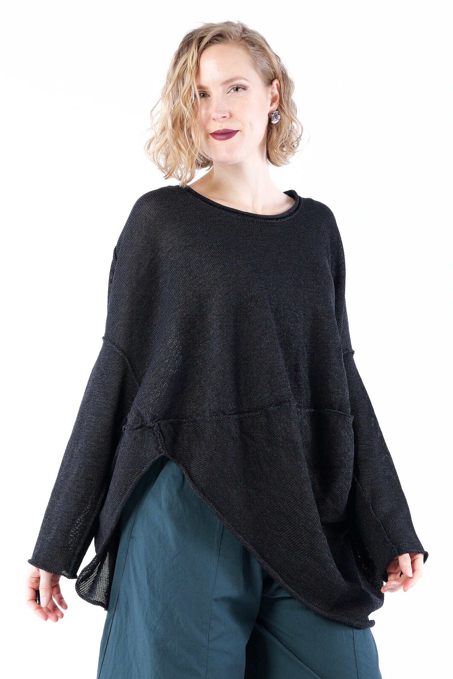 Strickpullover - Schwarz - 1261420701