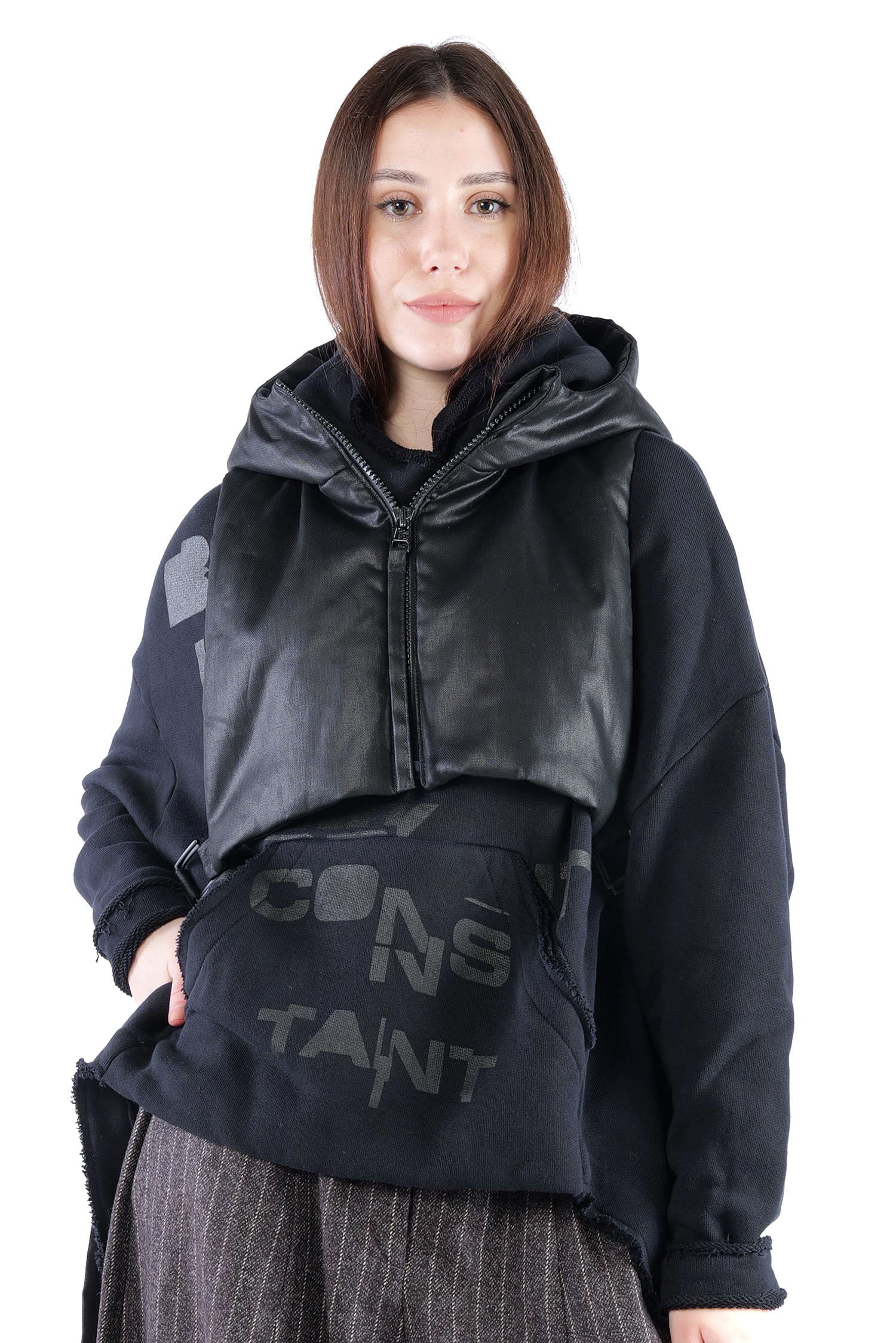 Kurze Weste - Black coated - Pinpin