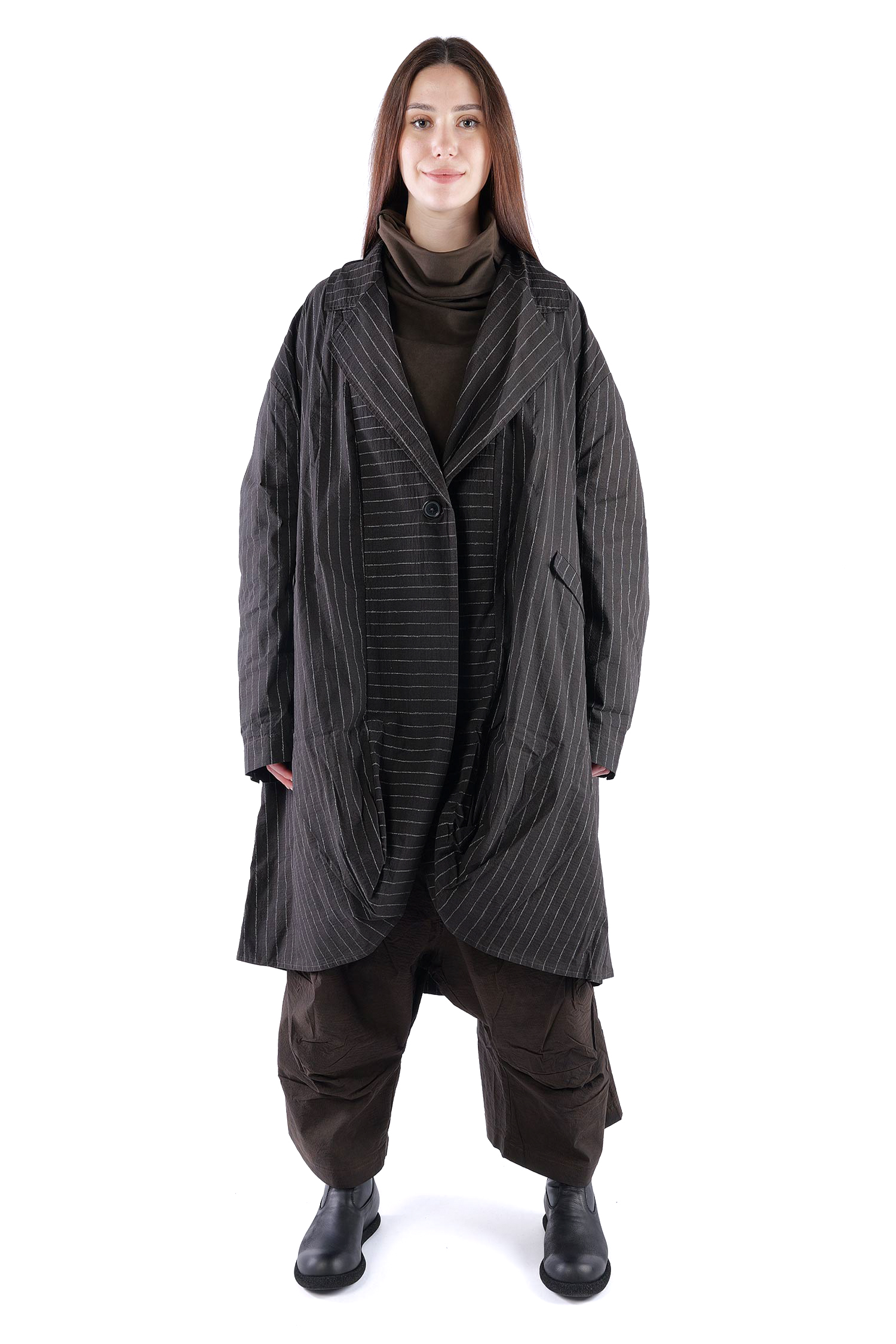Oversize Stretchmantel - Umbra cloud stripe - 2261241210