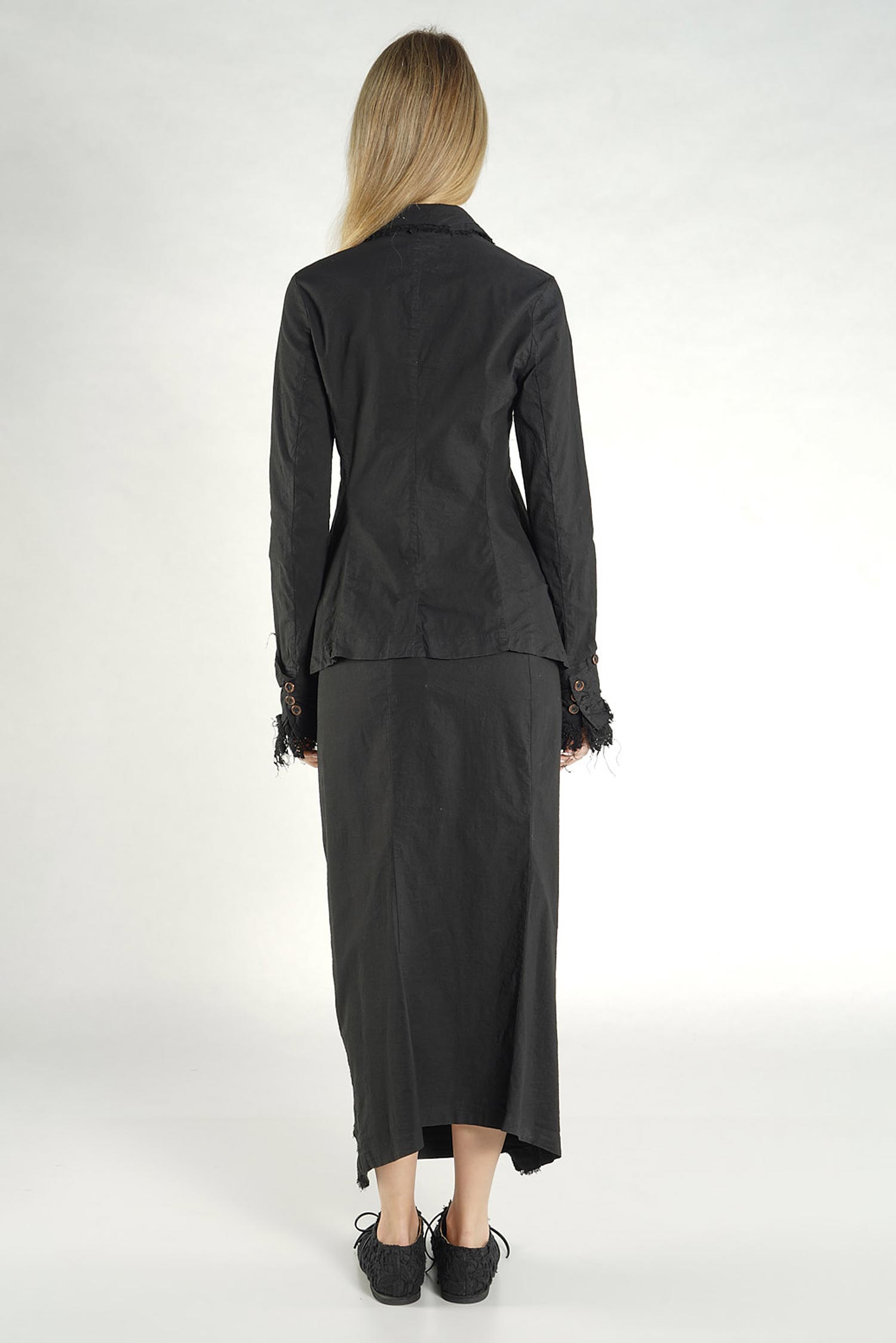 Jacke mit Spitze - Black gloss - 1262241124