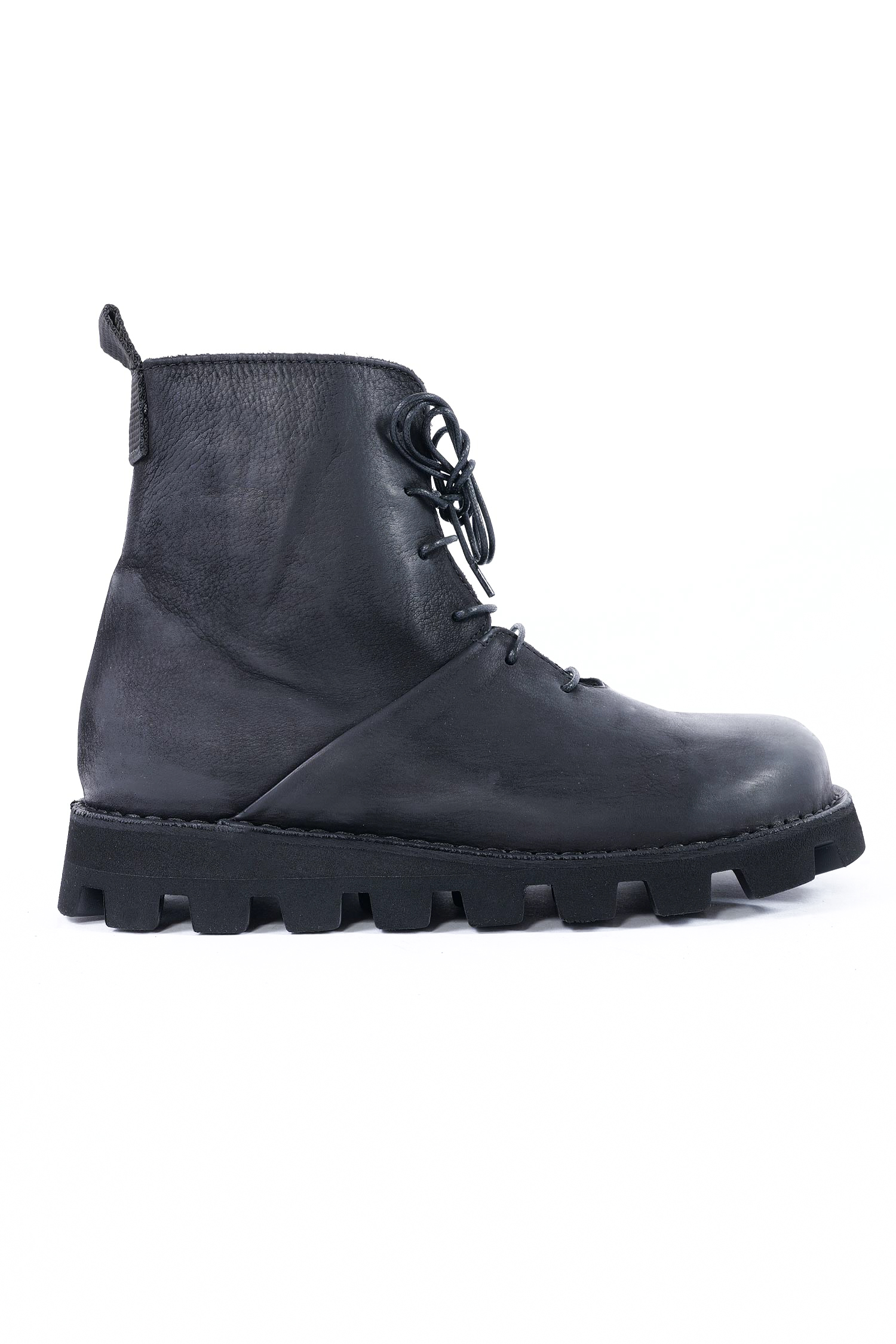 Leder Boots - Schwarz - 9231