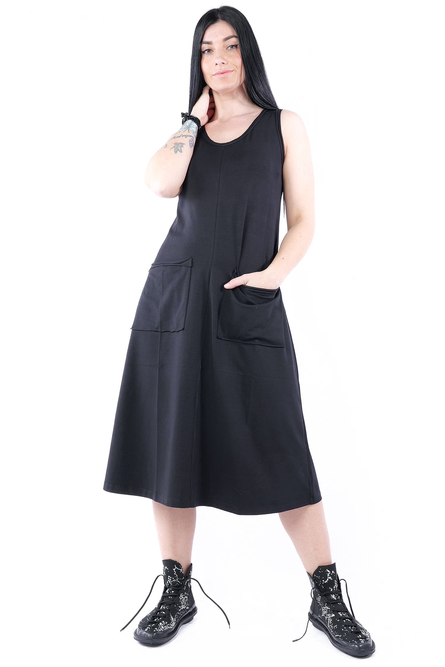 A-Linien Kleid - Schwarz - 26.1-KHJ129