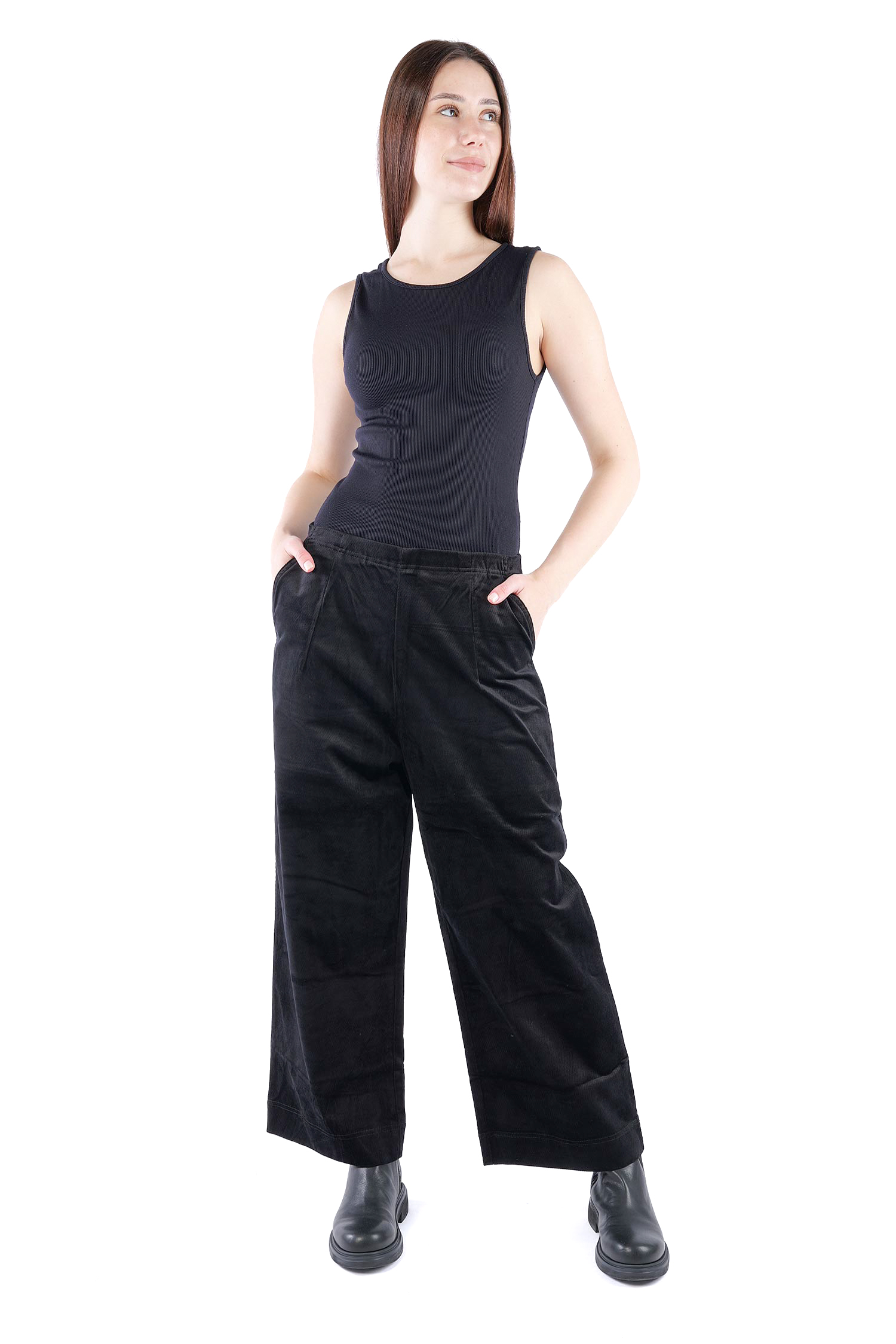 Feincord Culottes - Schwarz - 2263230113