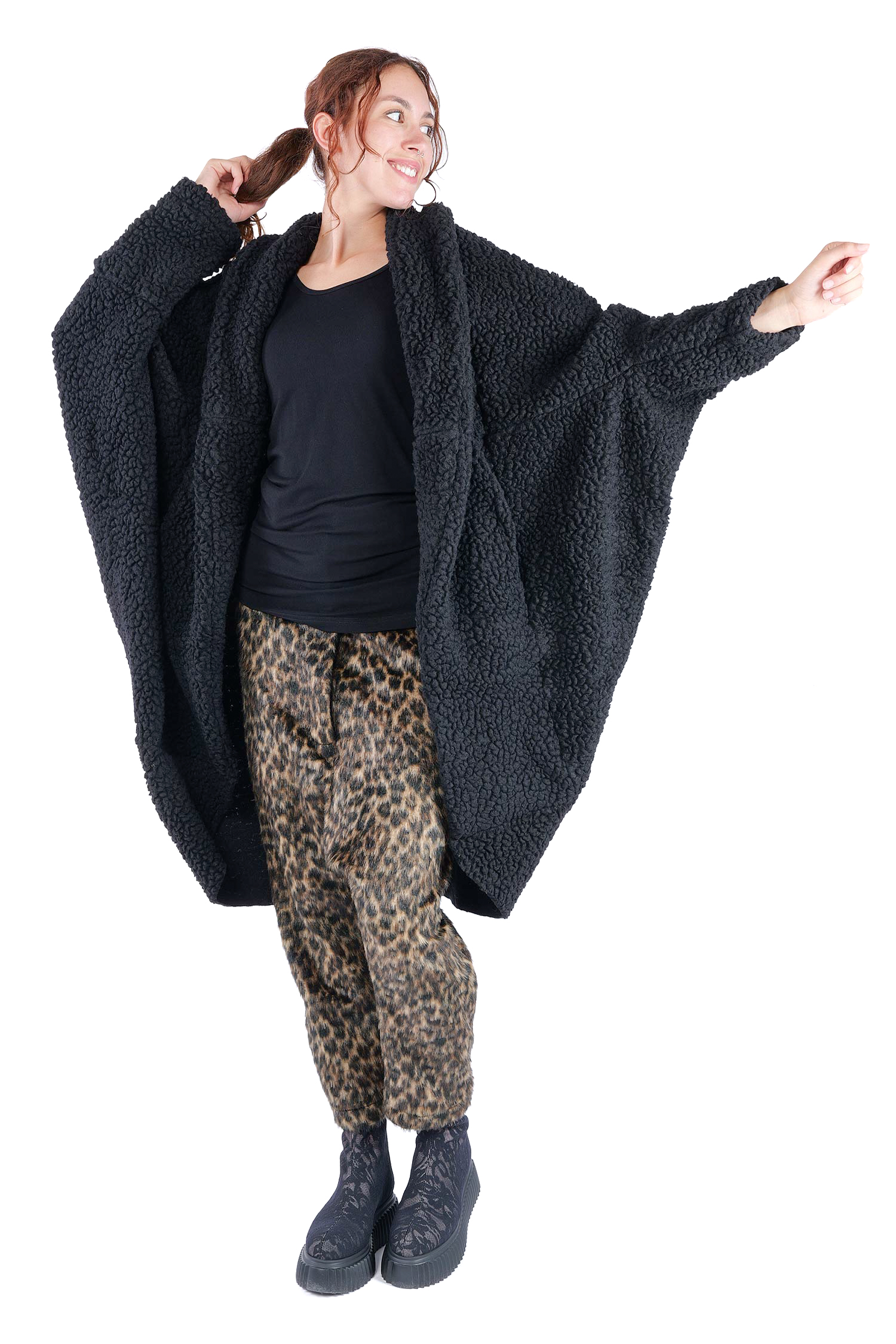 Onesize Mantel - Schwarz - J129