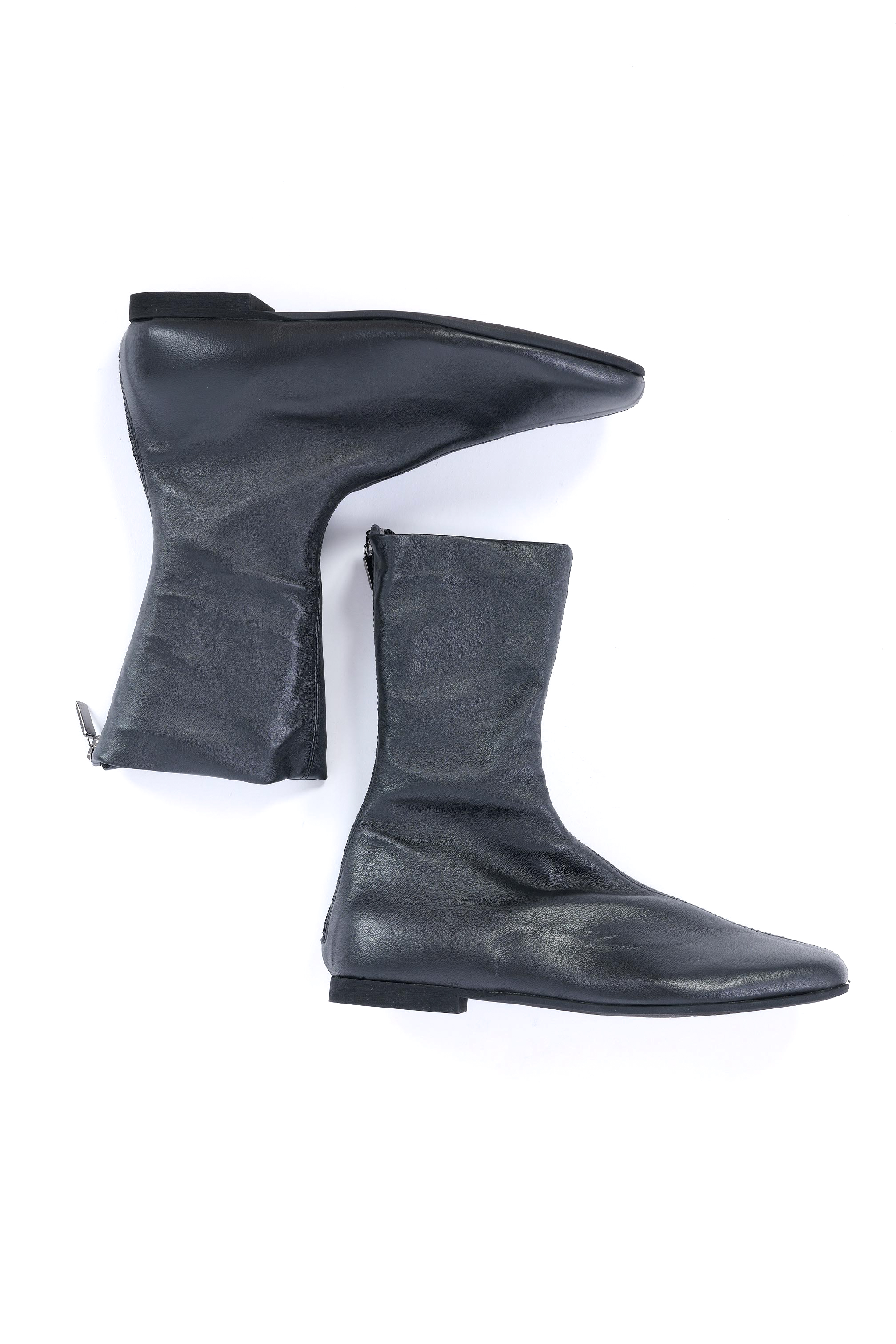 Flat boots - Black - 10853