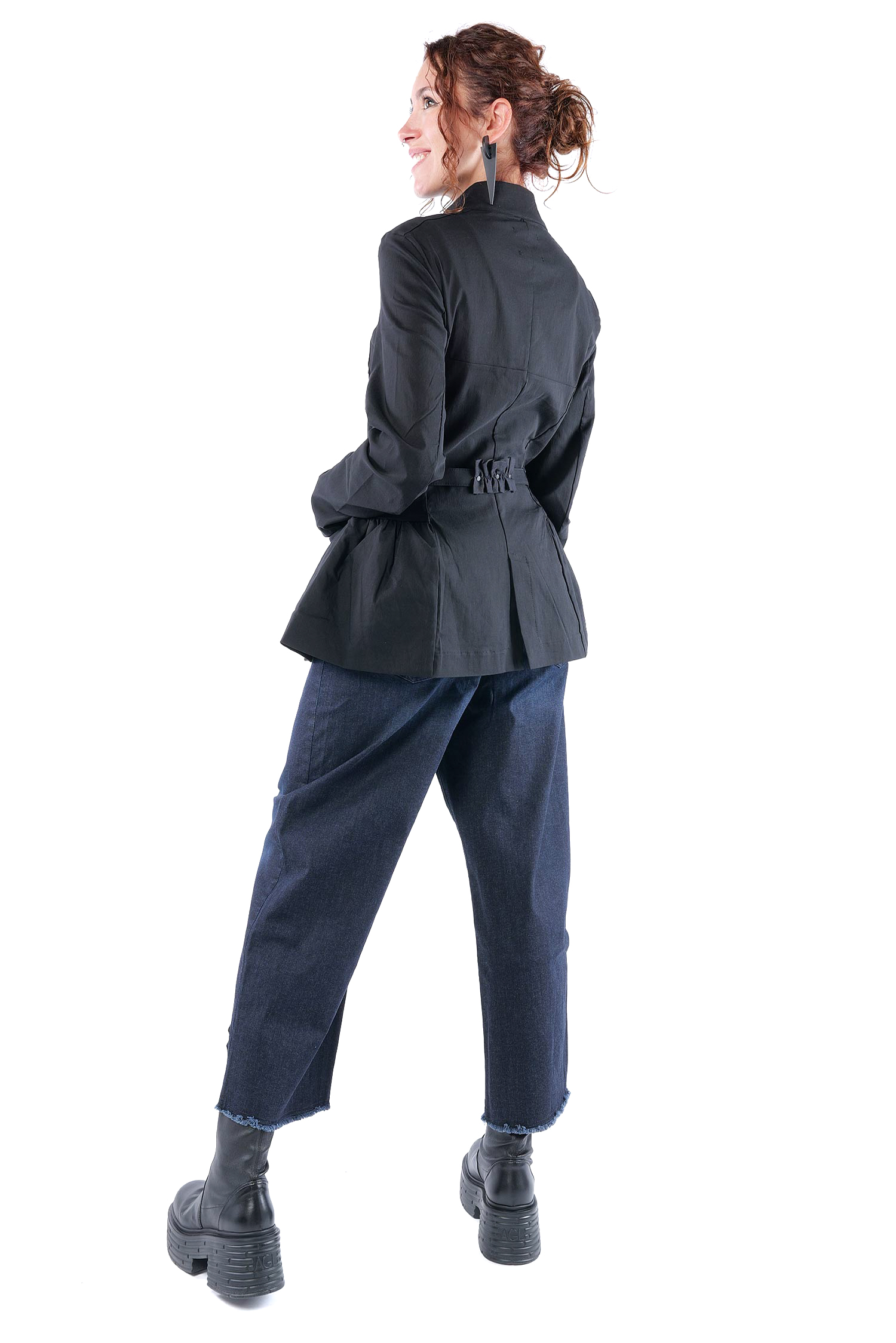 Stretch-Blazerjacke - Schwarz - 8074