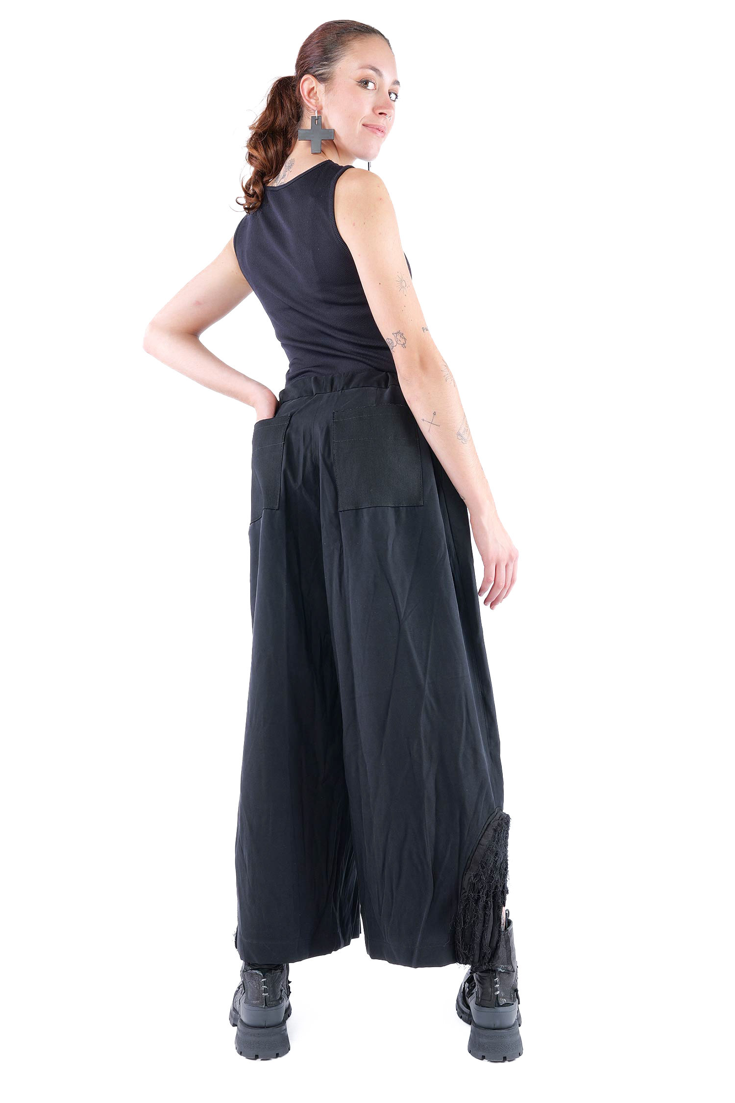 Weite Hose - Schwarz - J.Pinko