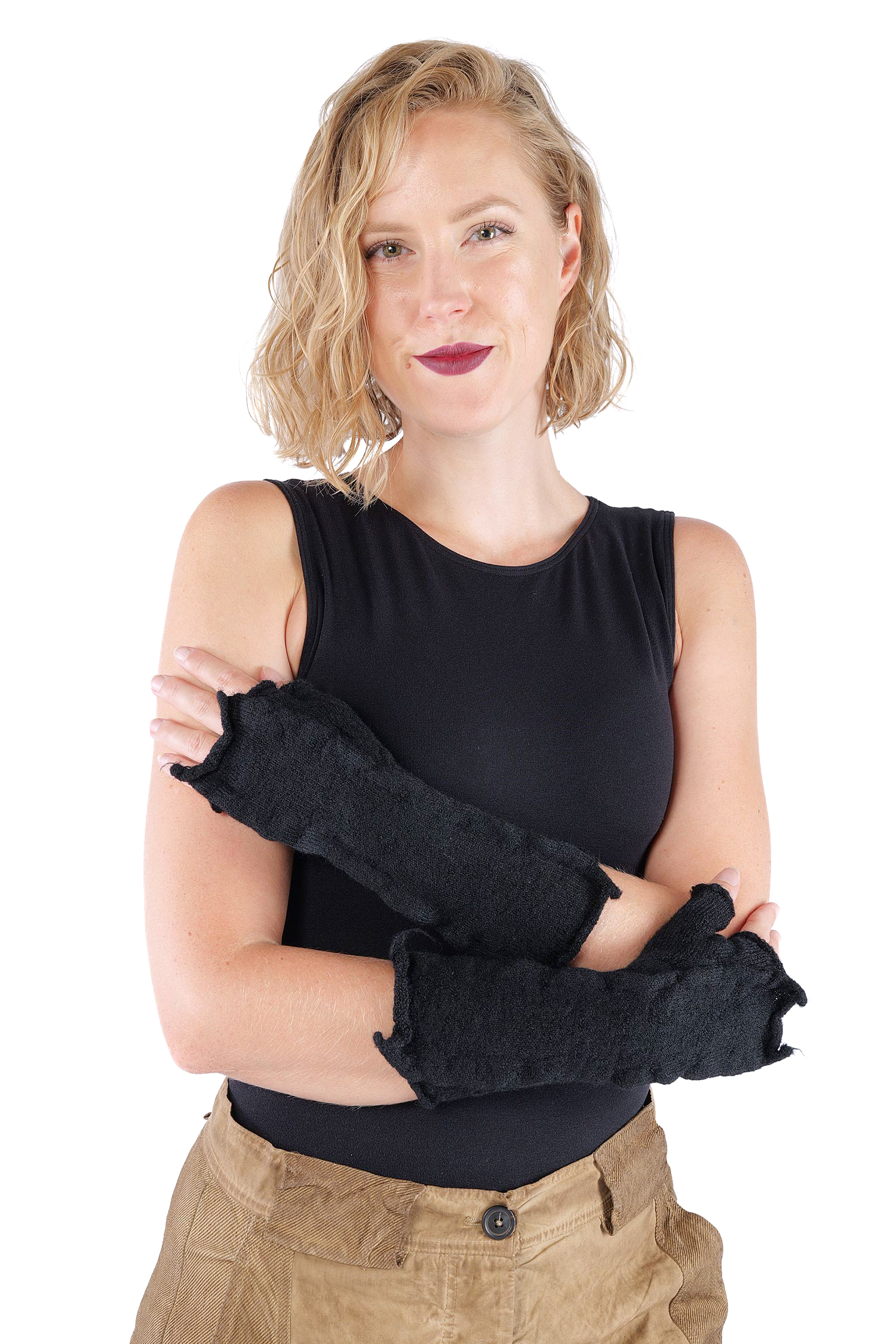 Wollstulpen - Schwarz - 2263893111