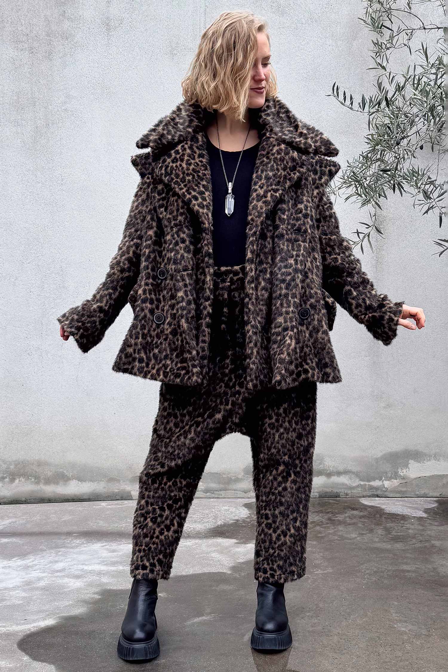 Oversize Leofell-Jacke - Leo jacquard - 2261191102