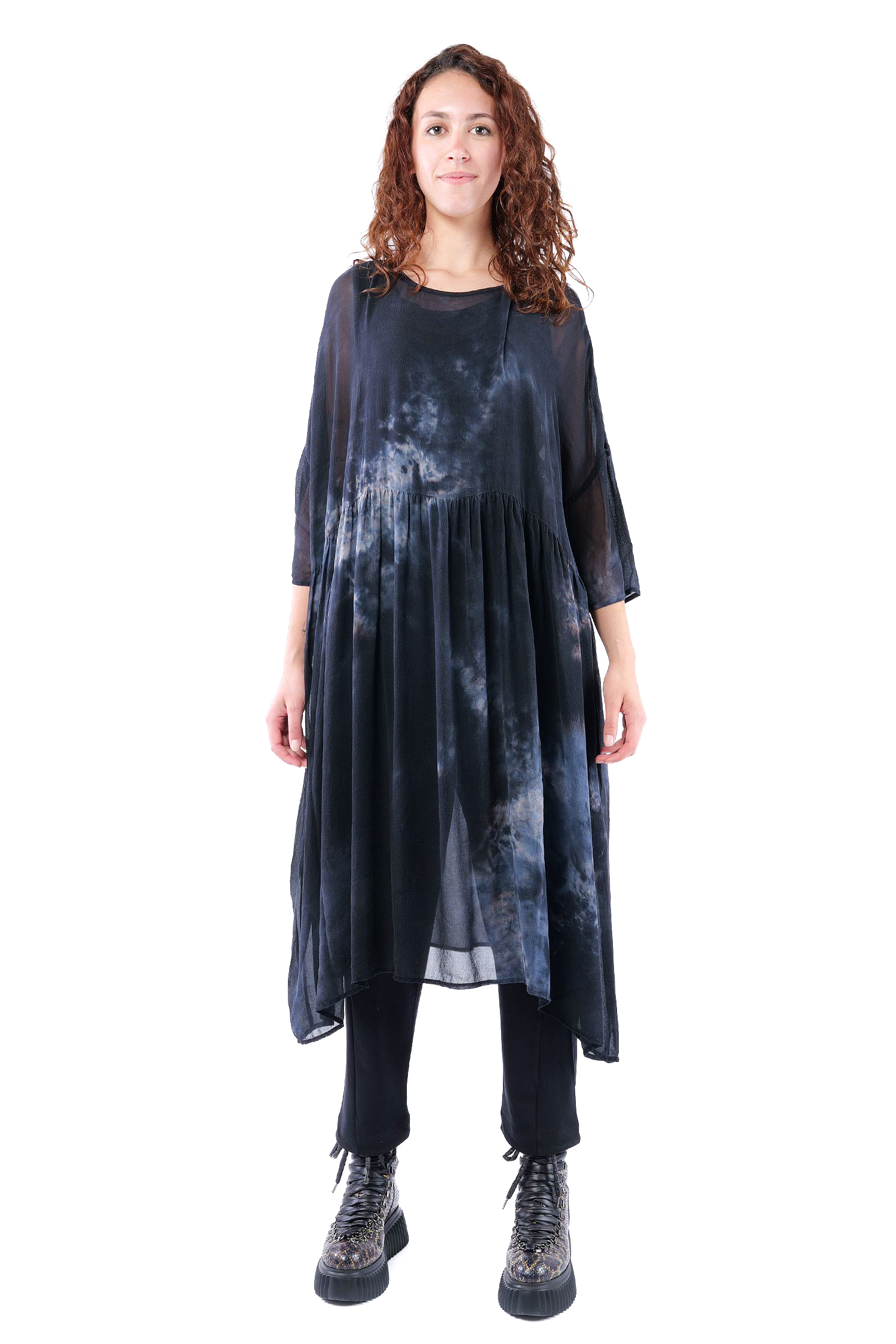 Oversize Seidenkleid - Anschein - Holdtrue
