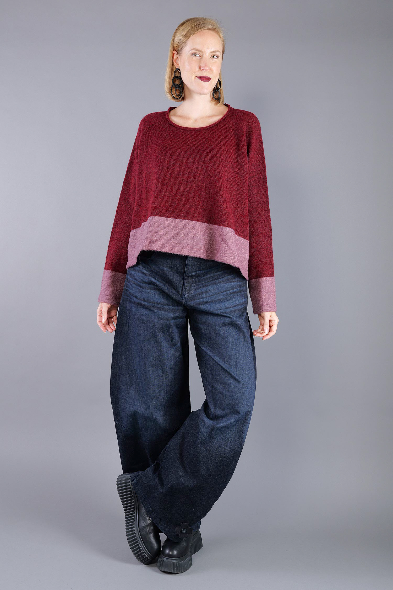 Knitted pullover - Lava crystal - 2263480702