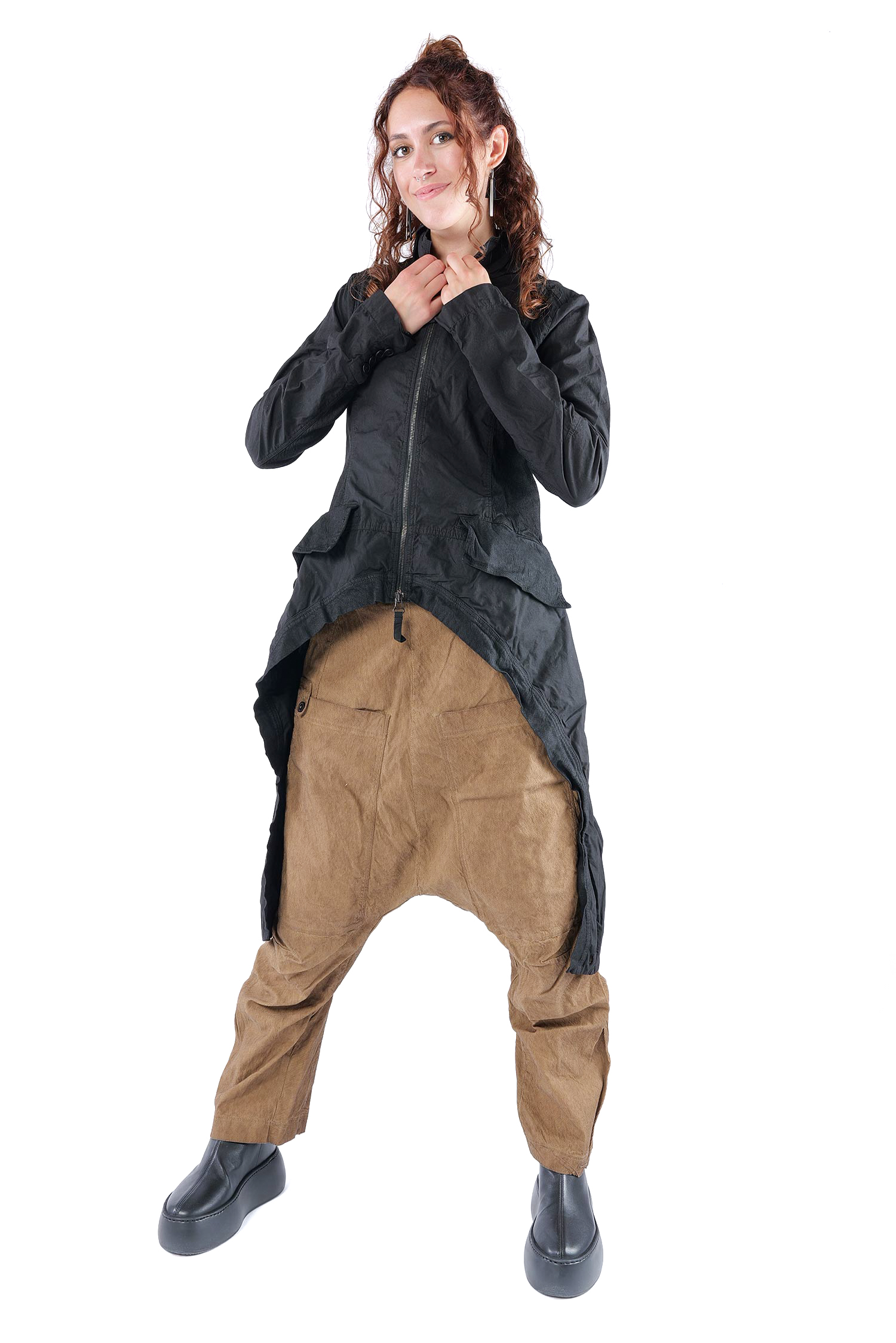 Asymmetrische Jacke - Schwarz - 2262261101