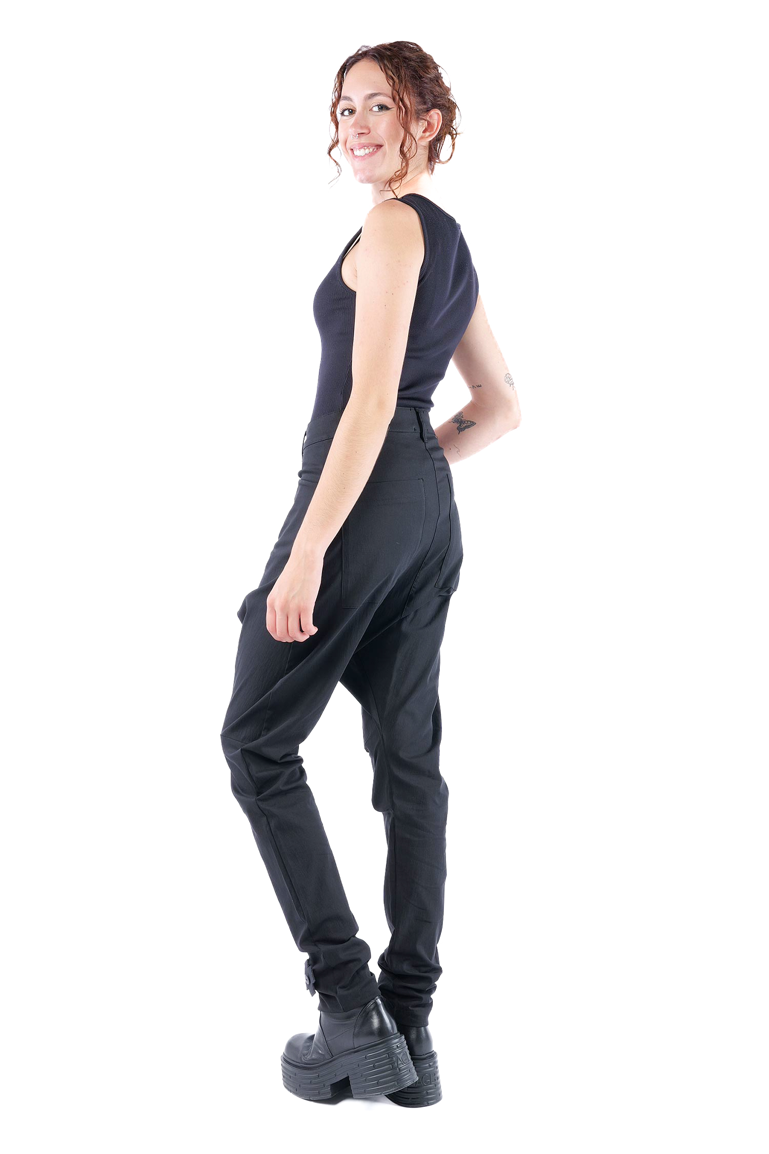 Stretchhose - Schwarz - 10028