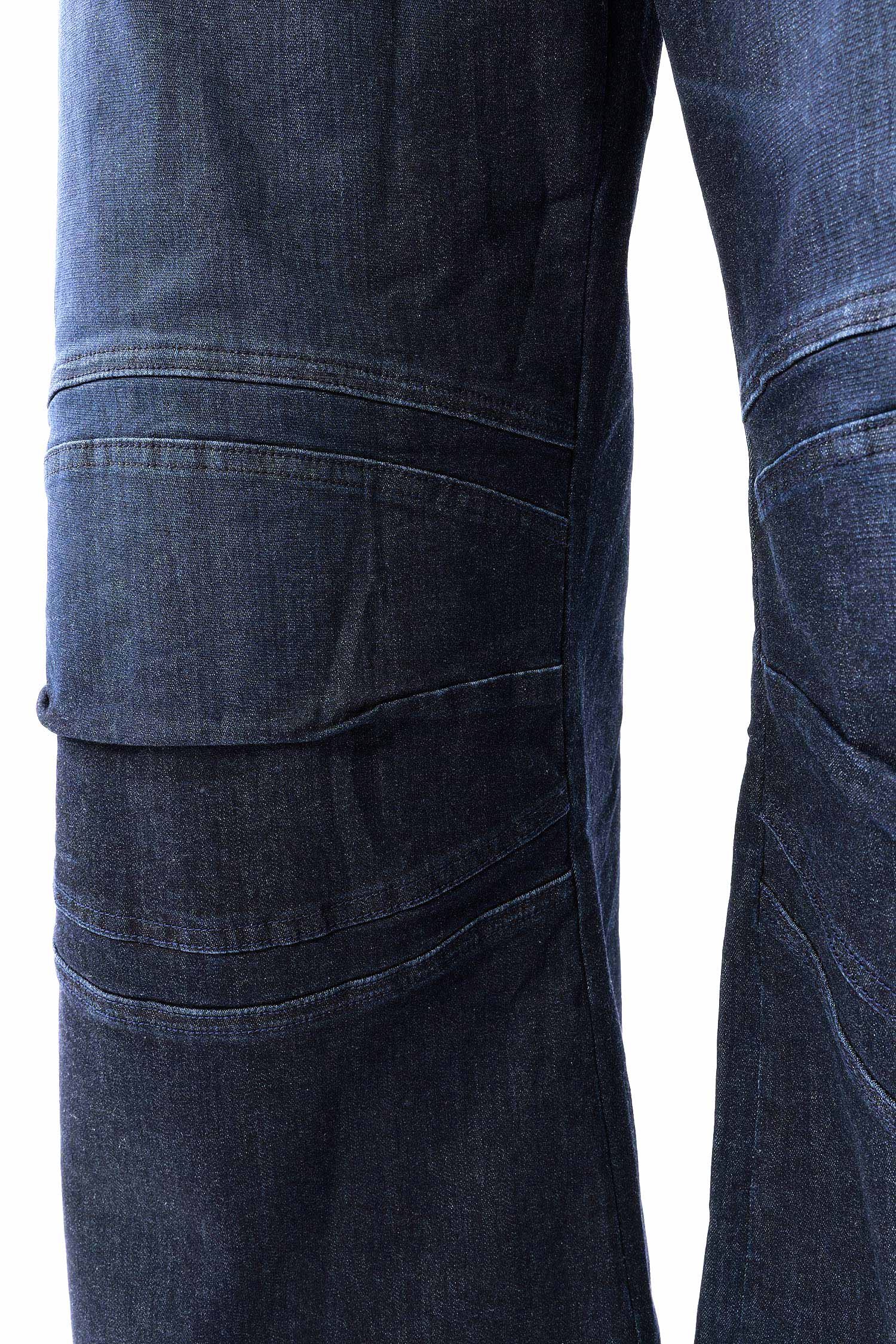 Weite Stretch-Jeans - Darkblue - 10020