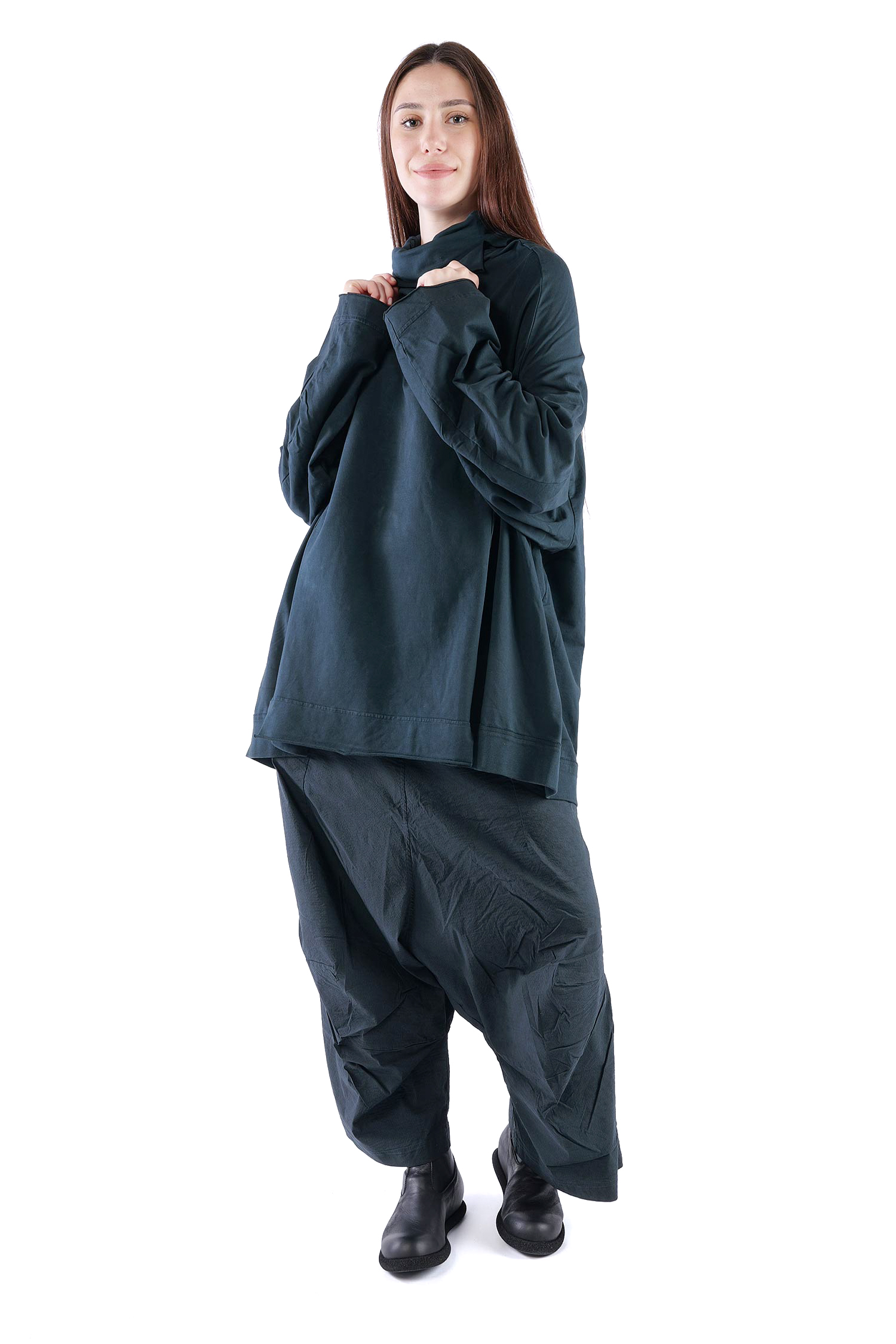 Oversize Sweatpullover - Petrol cloud - 2261280505