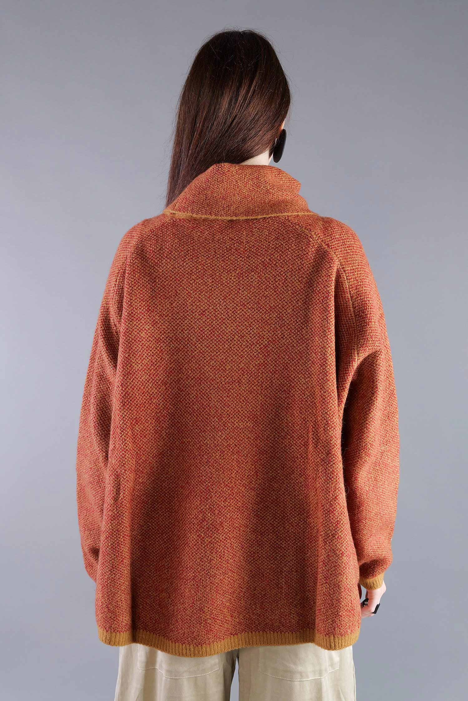 Strickpullover - Bronze lava jacquard - 2263270702