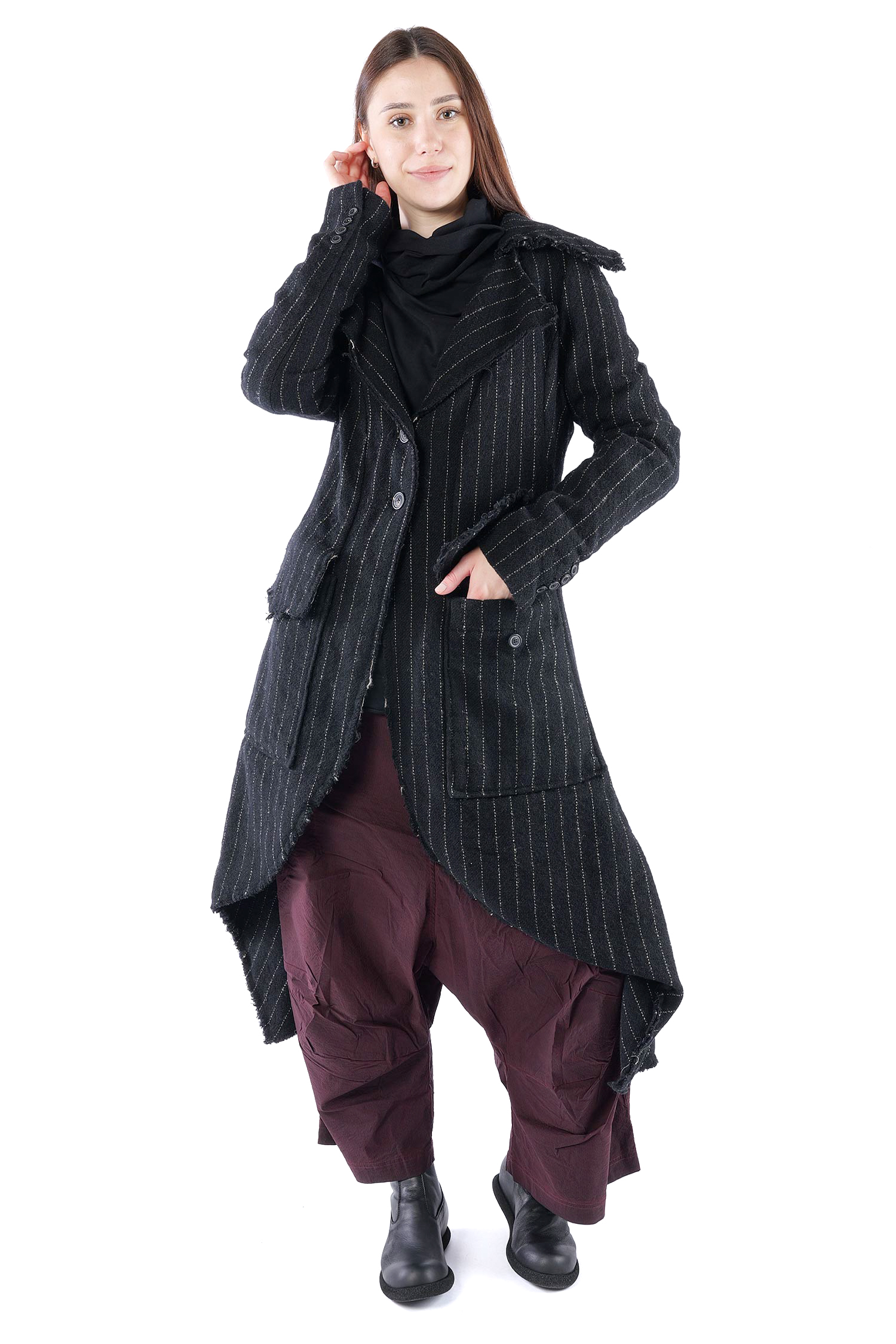 Woll-Gehrock - Black stripe - 2261151204