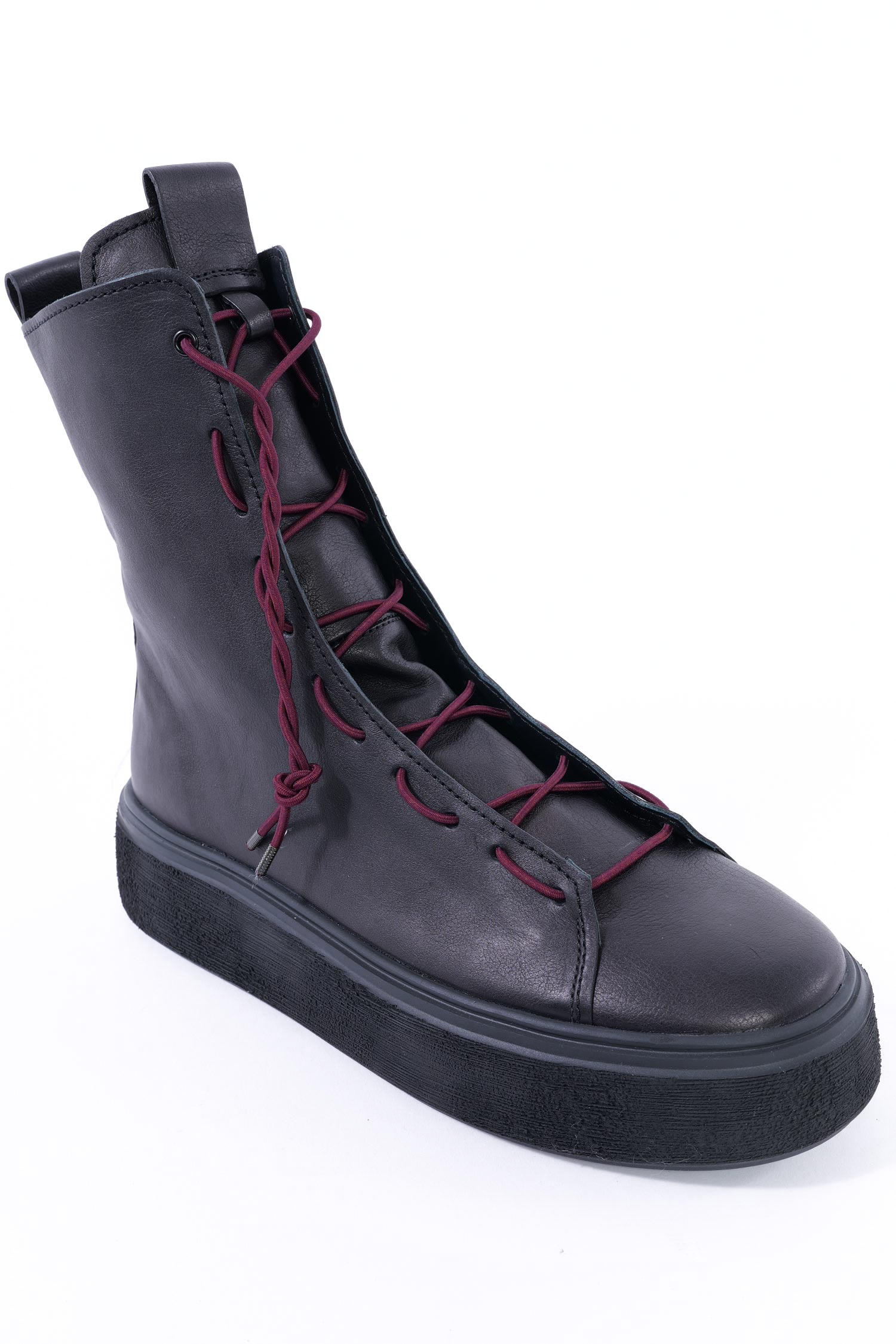 Elastic shoelace - 3mm - Aubergine