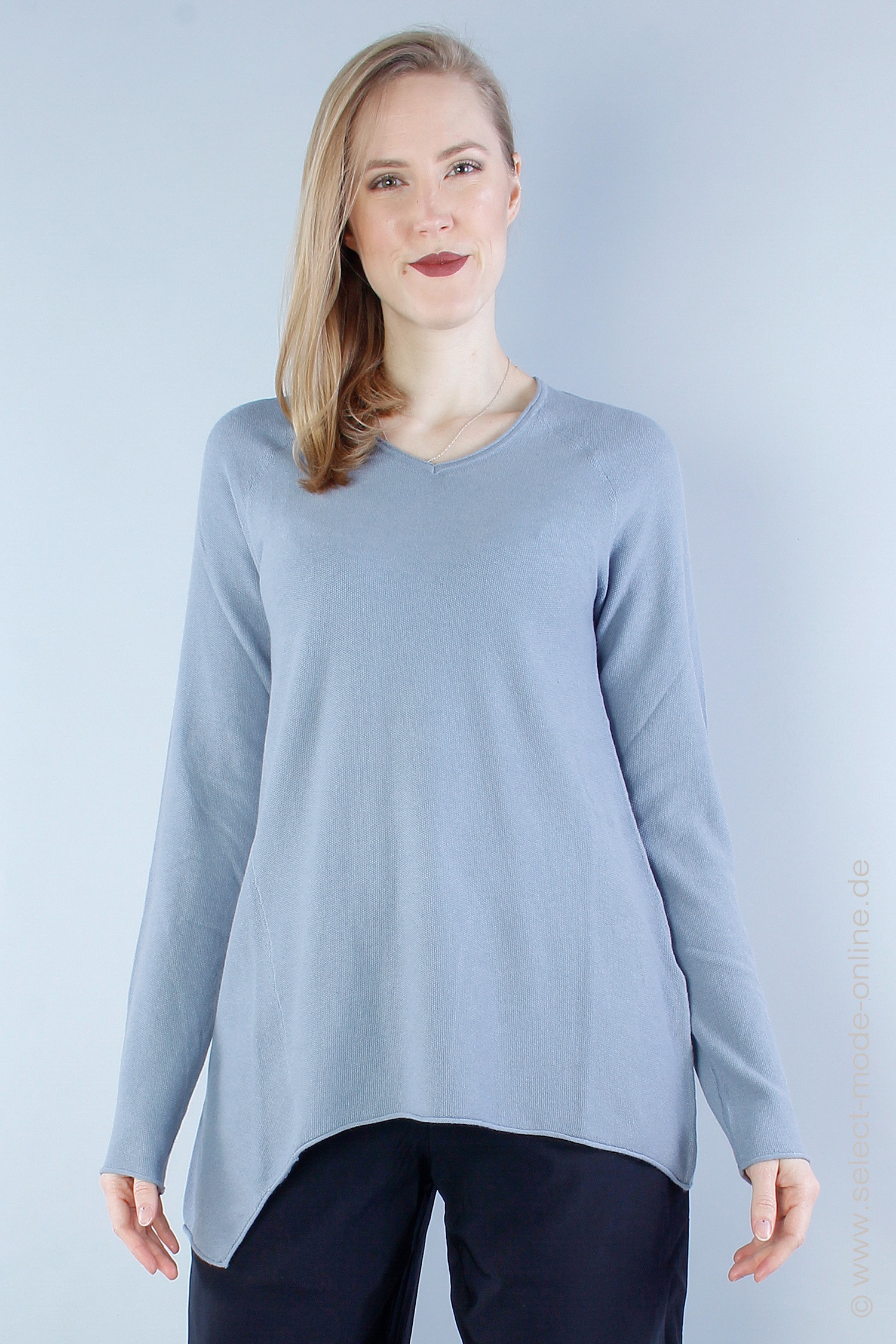 Knit pullover - water - 1233320702