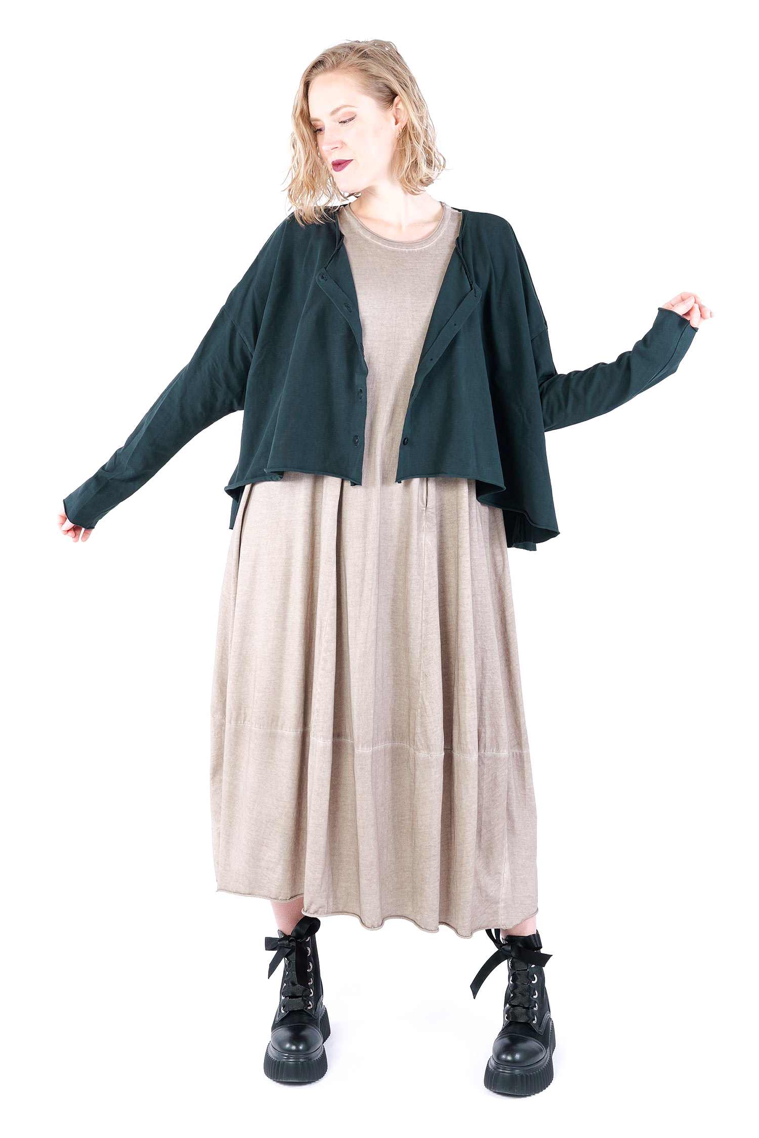 Oversize Jersey Jacke - Waldtanne - Soulviel