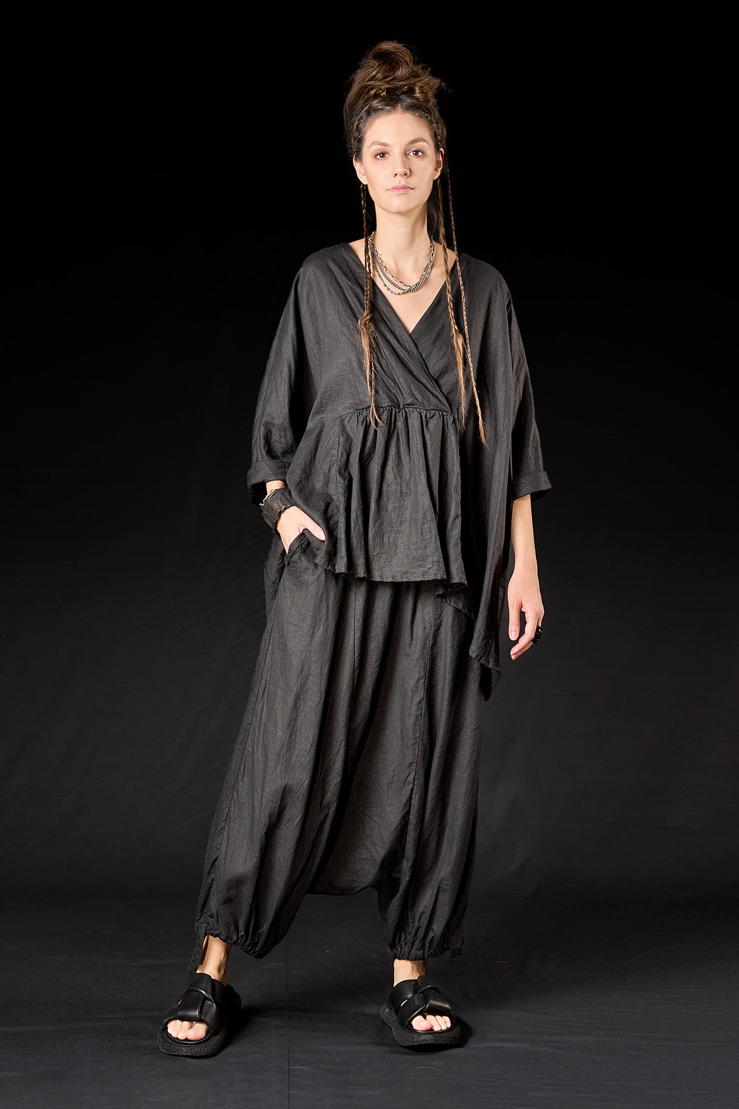 Oversize Shirt - Schwarz - Rania