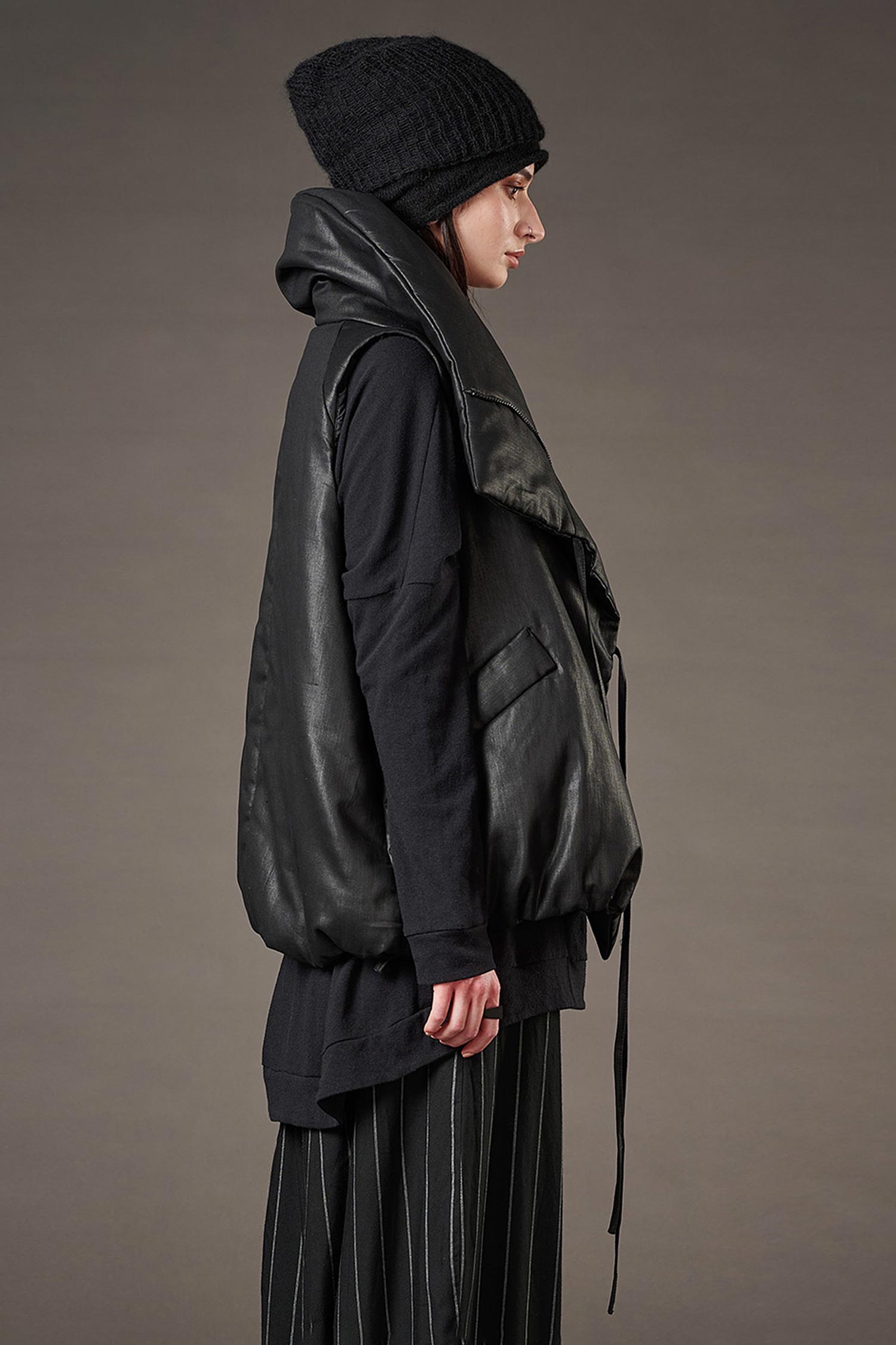 Wattierte Weste - Black coated - Boa