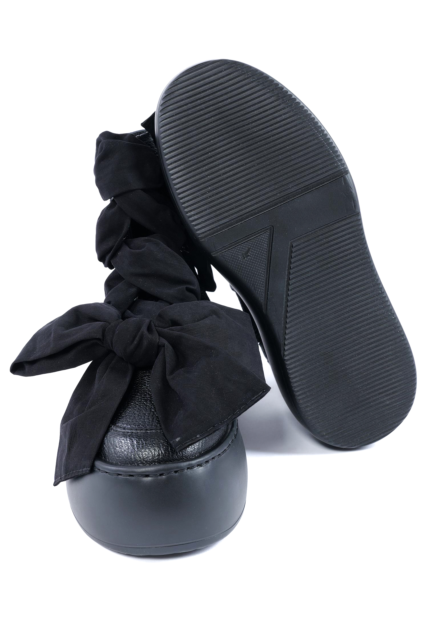 Schnür Boots - Schwarz - Vibe Ribbon