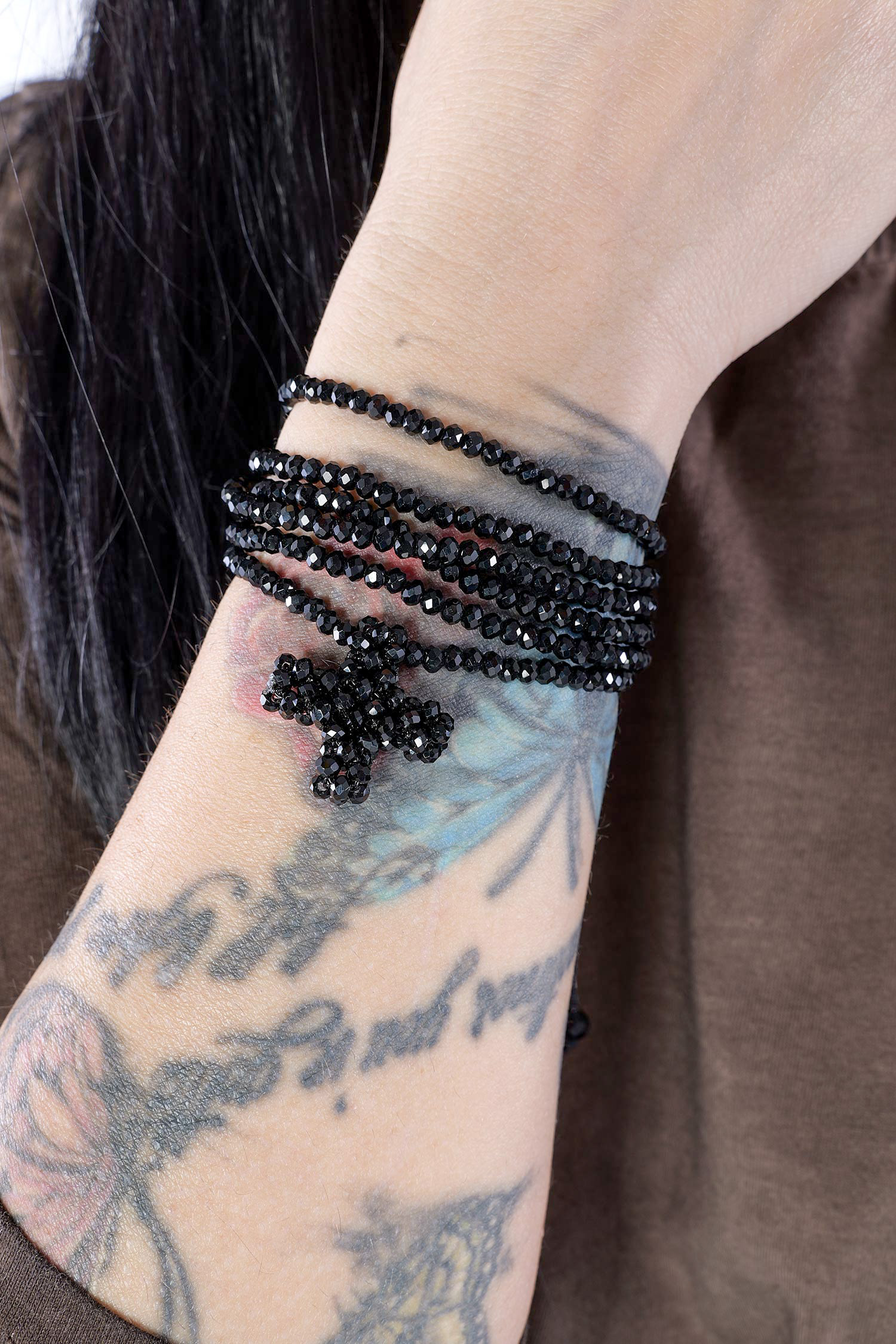 Armband mit Plus - Schwarz - 1618