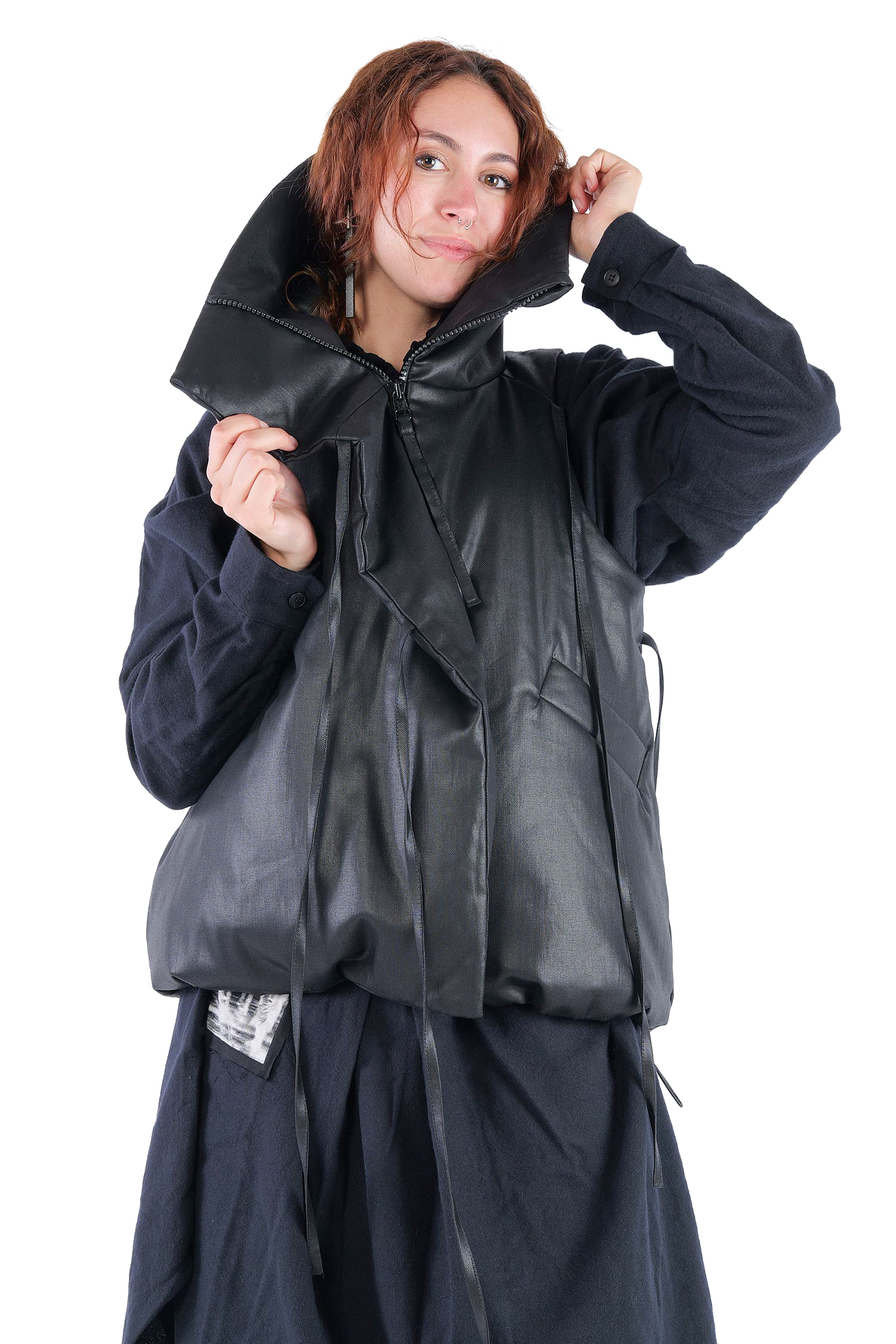 Wattierte Weste - Black coated - Boa