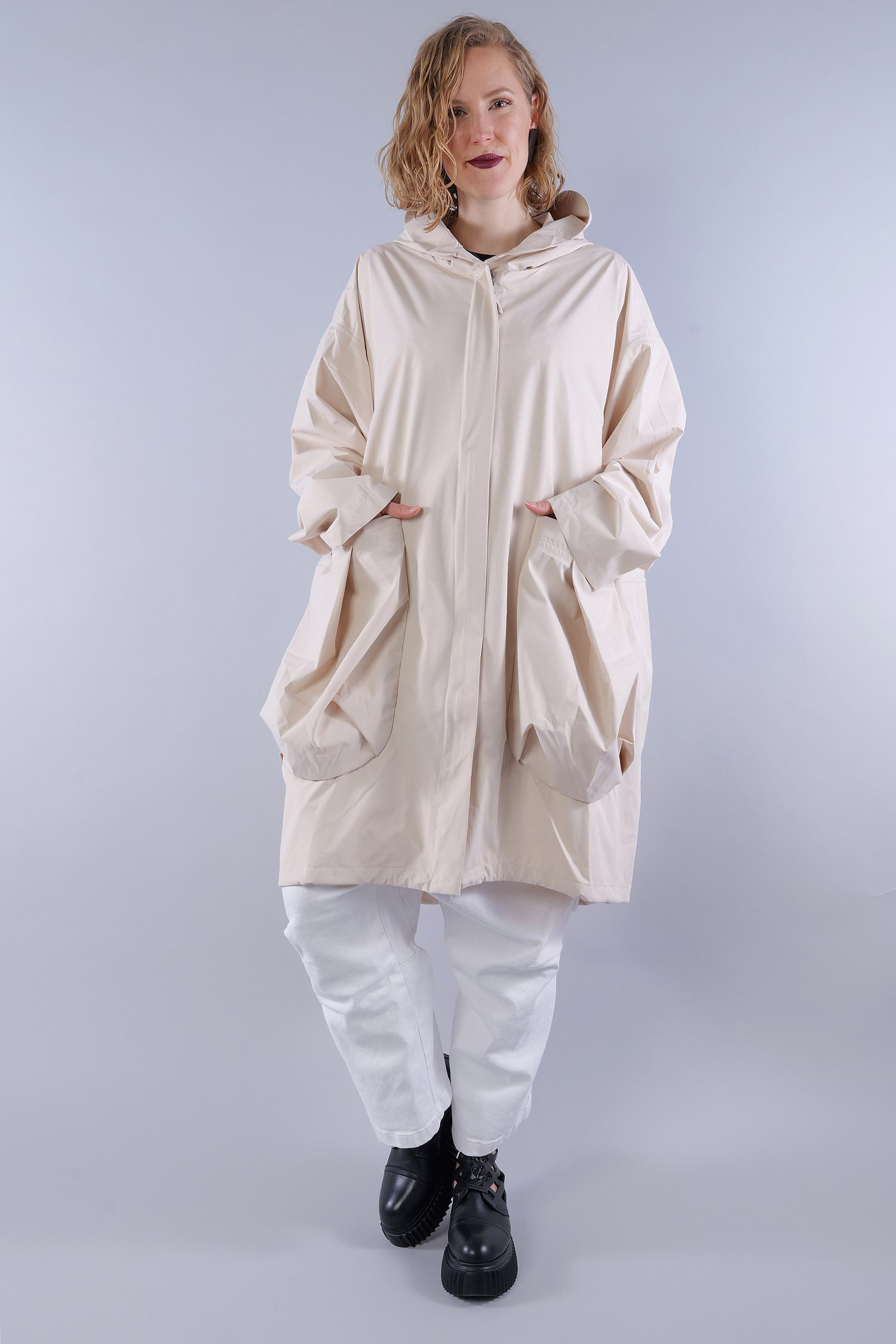 Oversize Regenmantel - Marshmallow - 1261001215