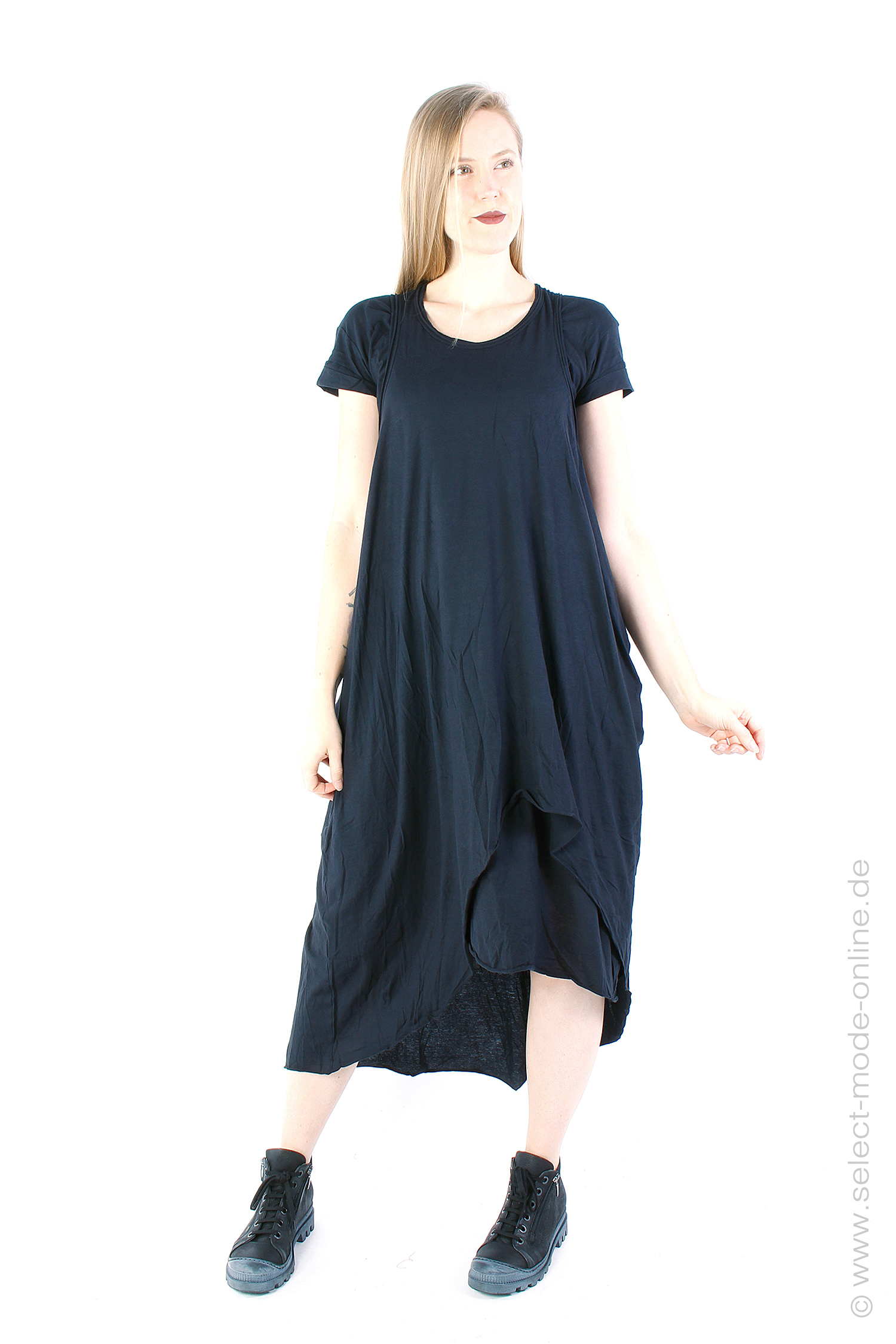 Double layered dress - Black - FOAMA