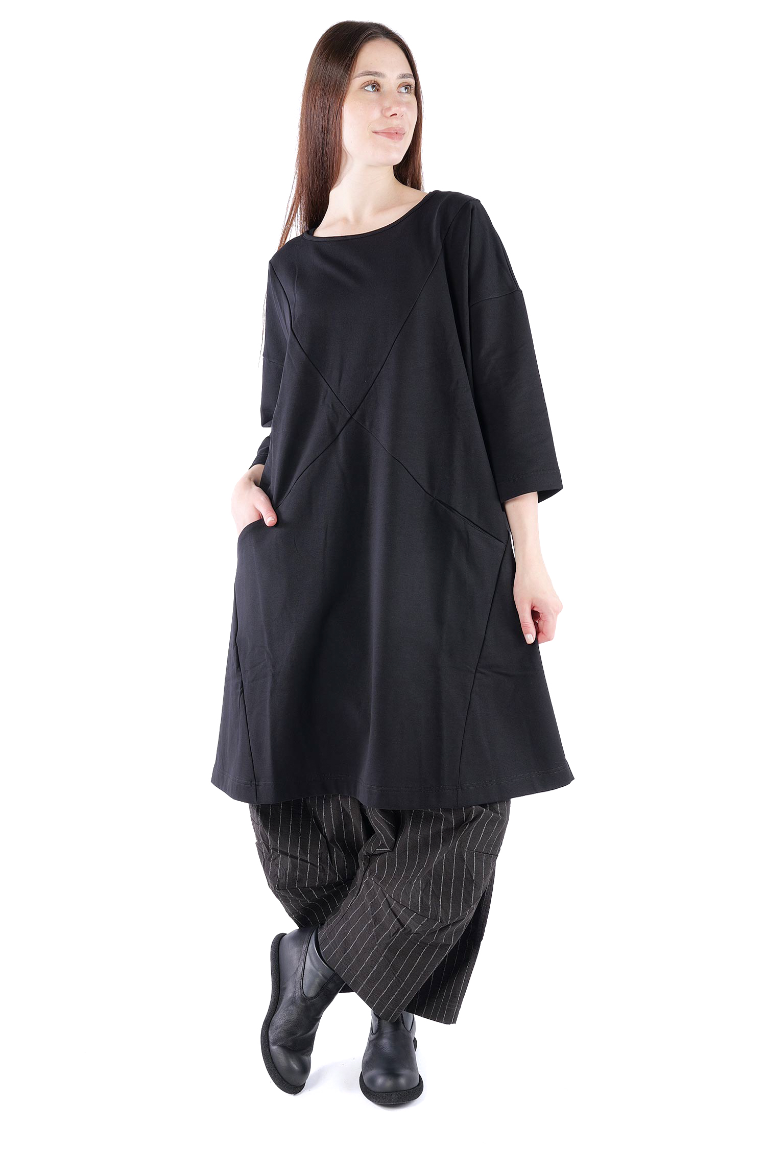 Sweattunika - Schwarz - U5865-U