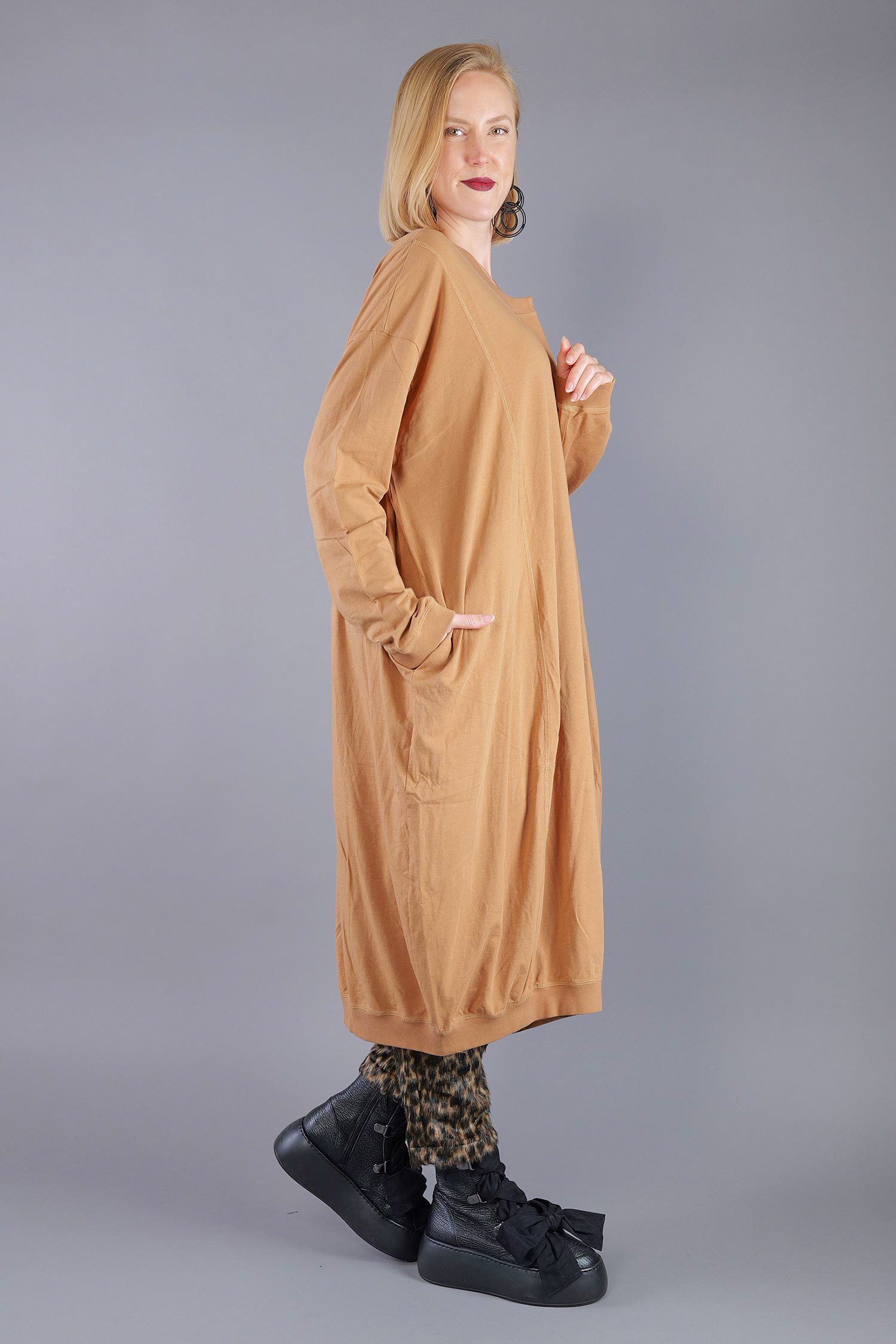 Jersey dress - Bronze - 2263260907