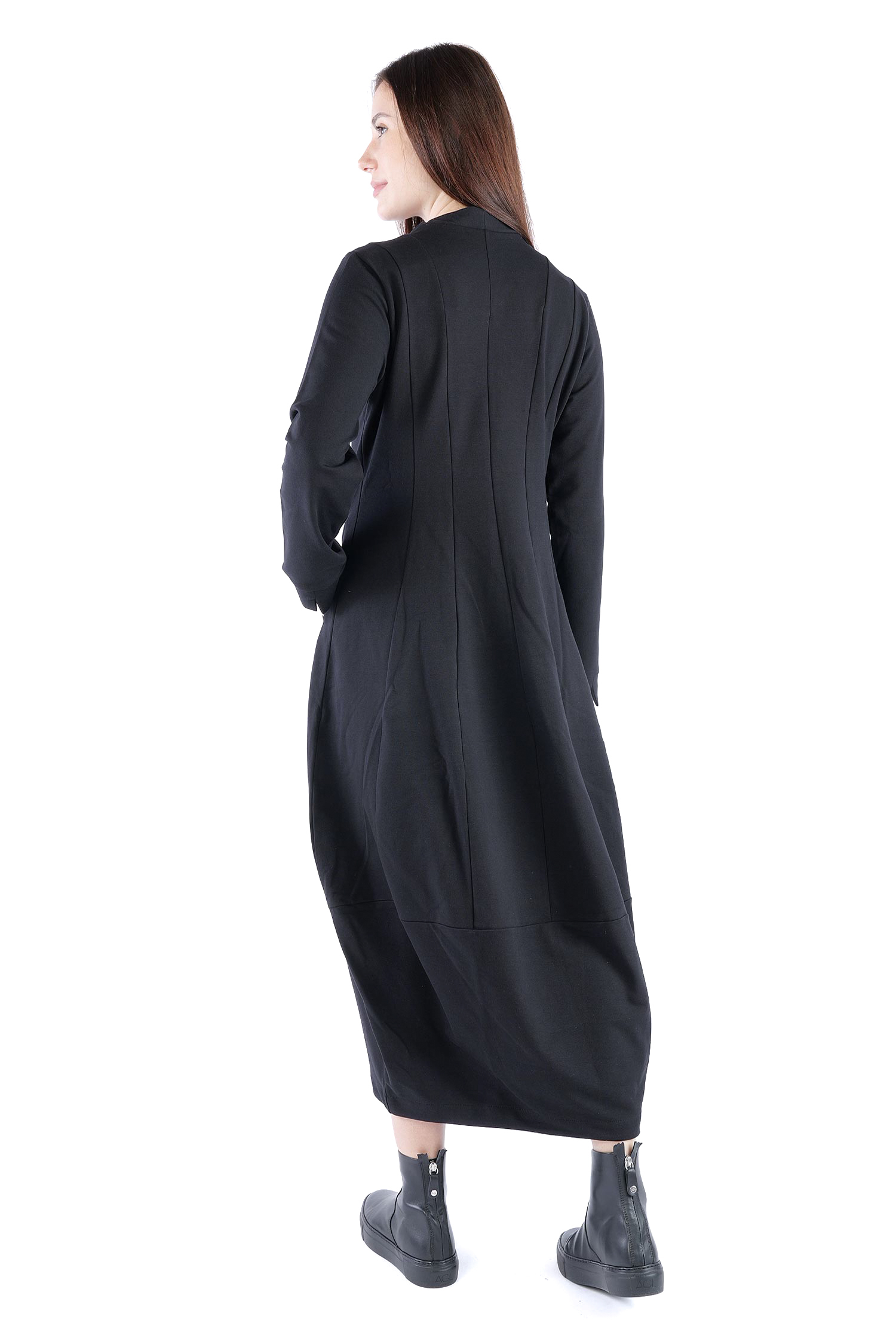 Tulpiges Sweatkleid - Schwarz - 26.2-KHF120
