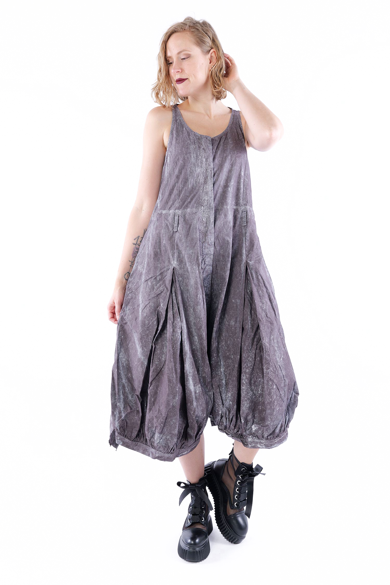 Wide-leg jumpsuit - Amber fog - 1262261309