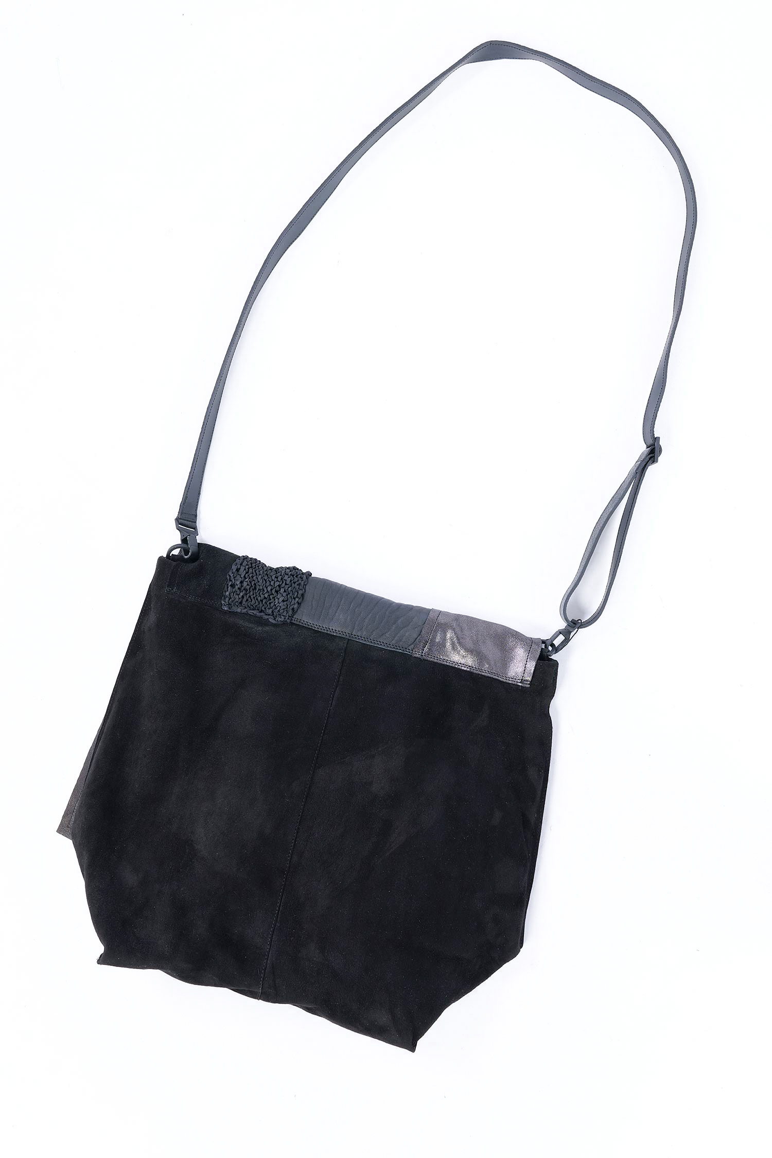 Patchwork Ledertasche - Schwarz - M.Aurelia