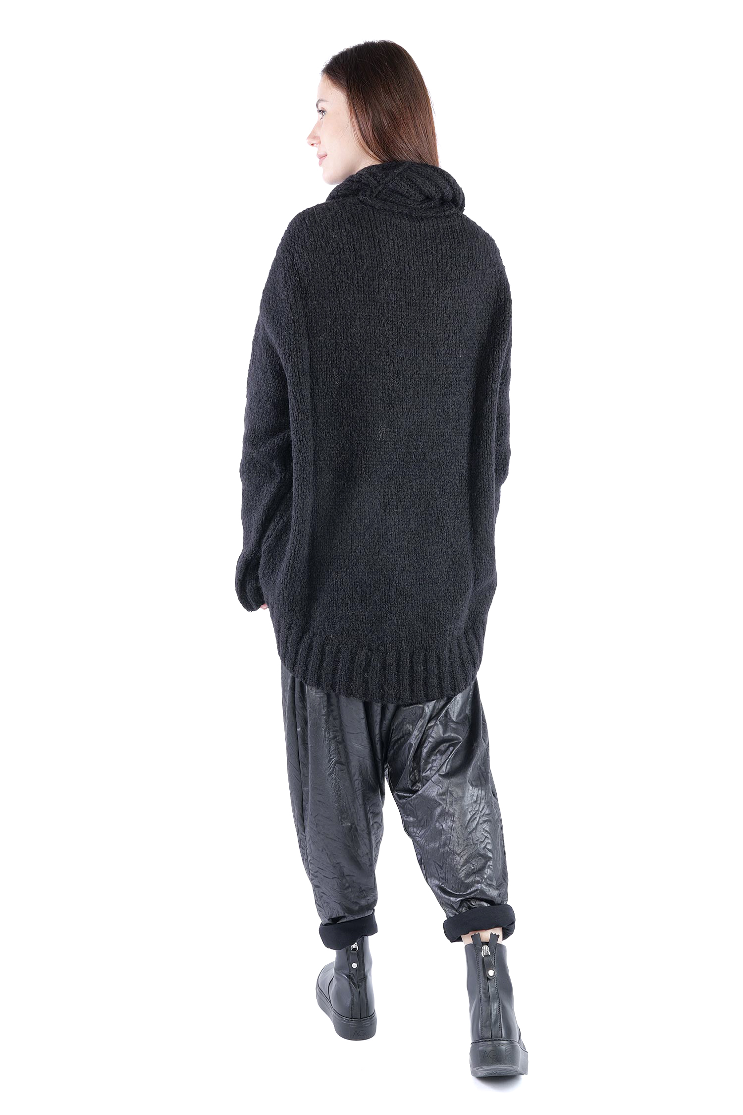 Oversize Strickpullover - Schwarz - Frantic