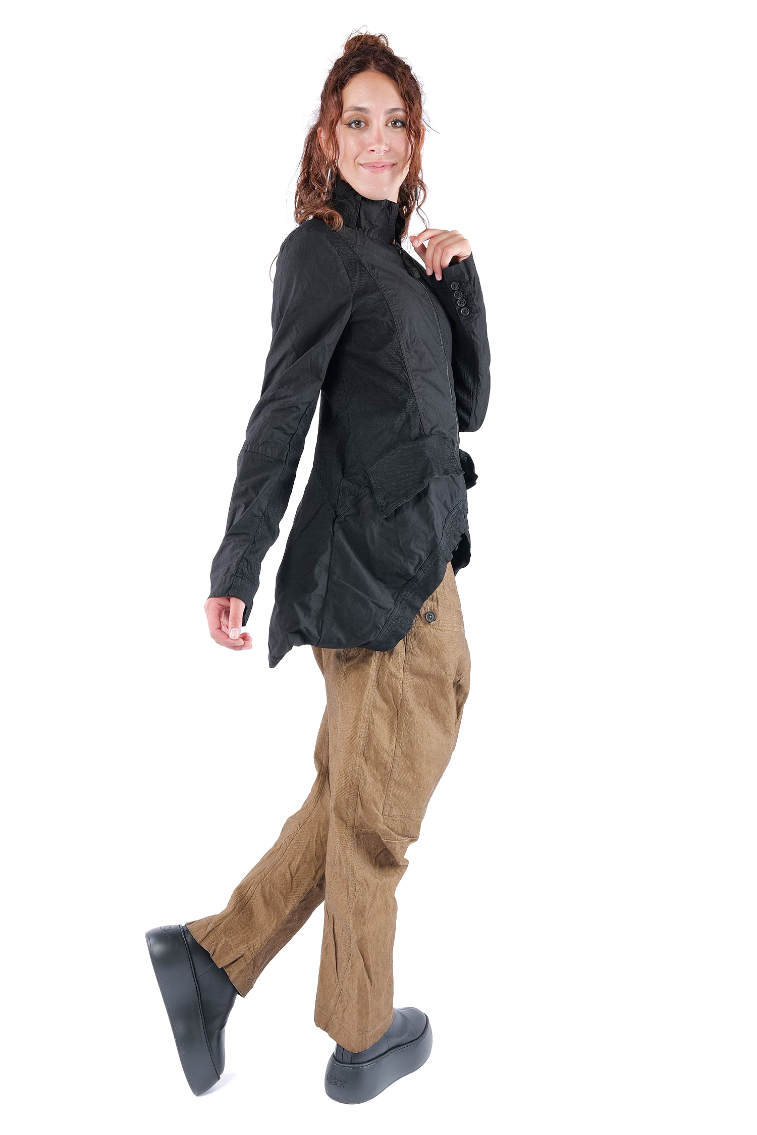 Asymmetrische Jacke - Schwarz - 2262261101