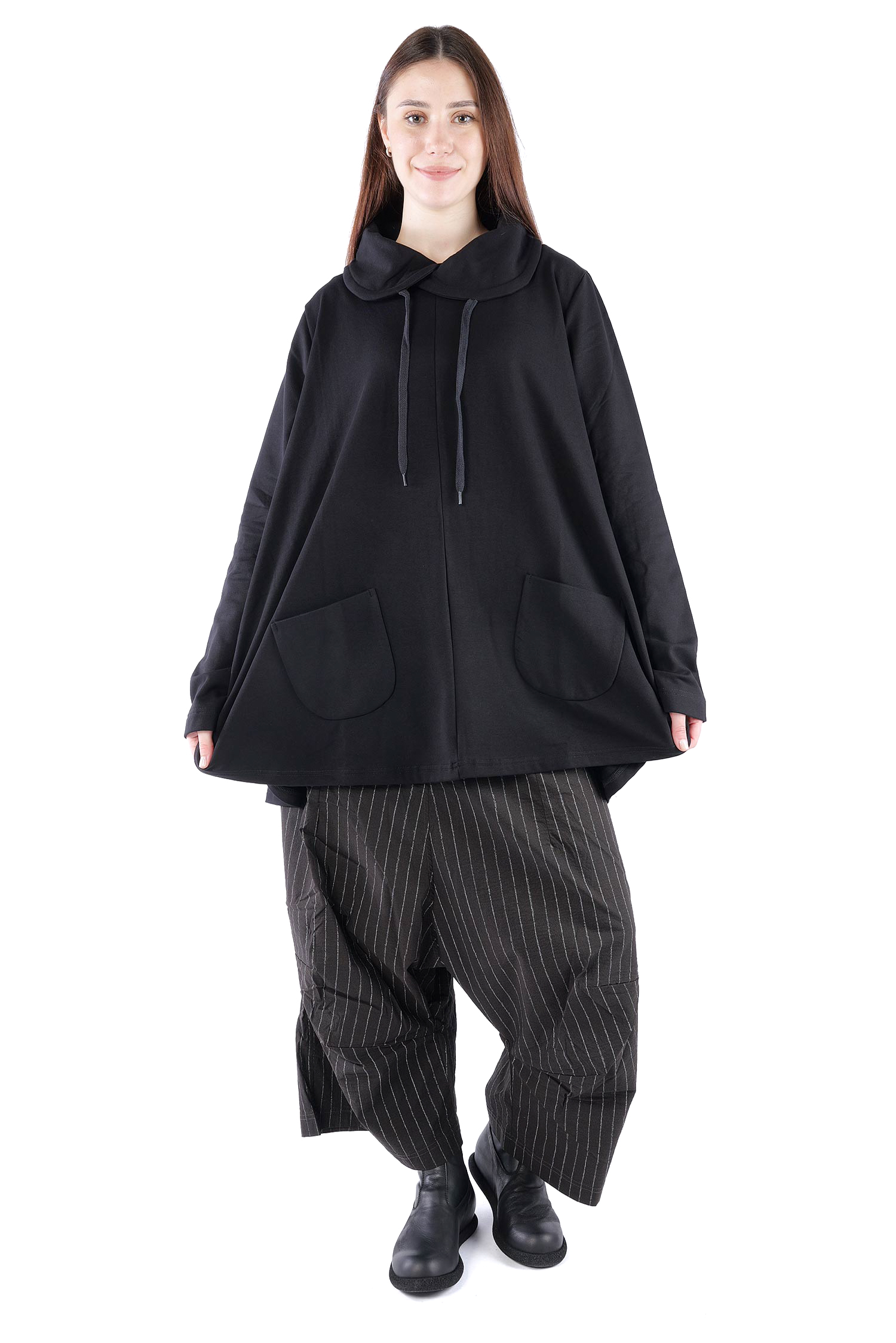 Sweatpullover - Schwarz - U1663-U